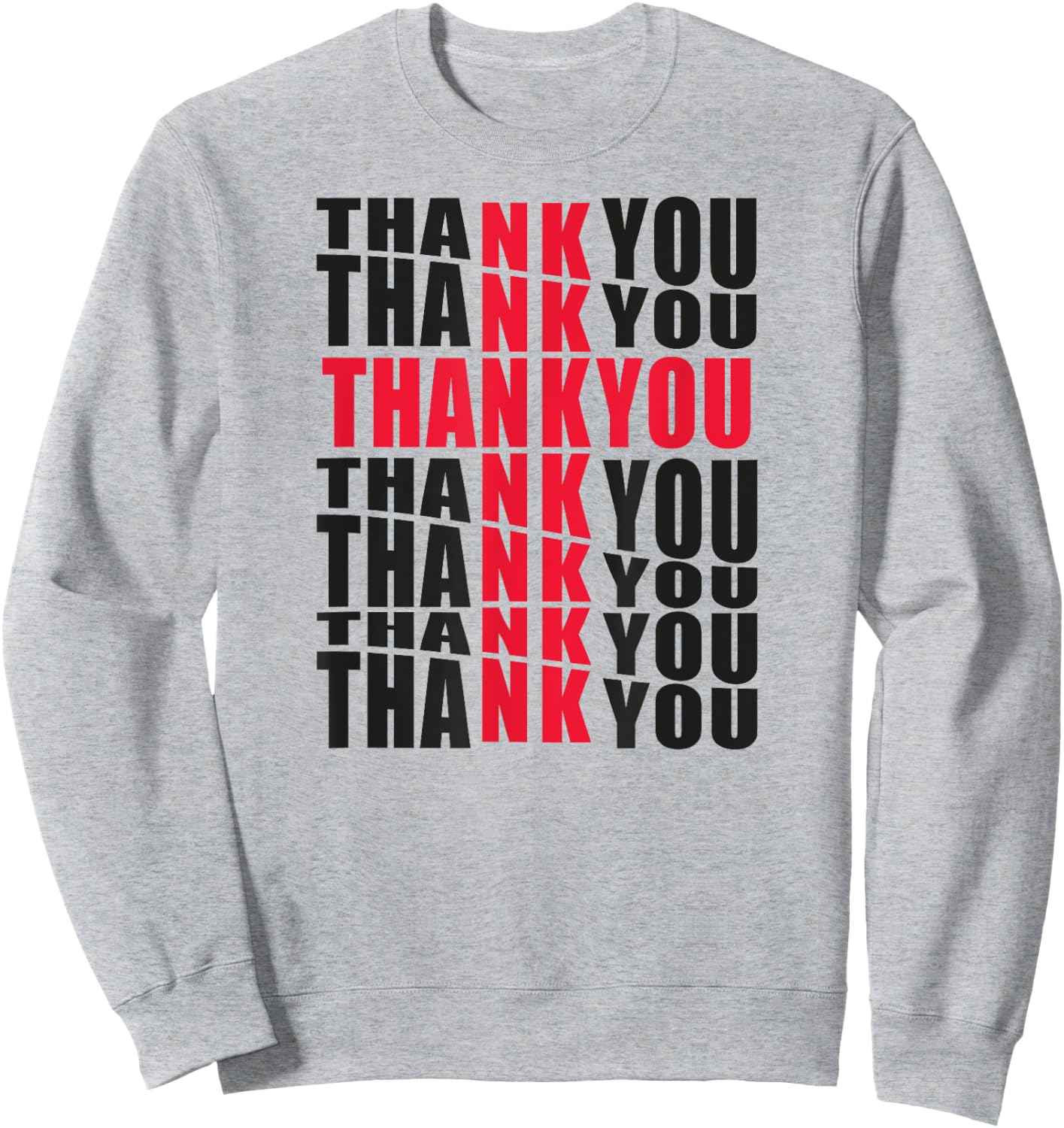 Luminositees Christian Thank You Cross - Women's Adults Grey Small Classic Fit Short Sleeve Sweatshirt - Sweatshirt | Ash