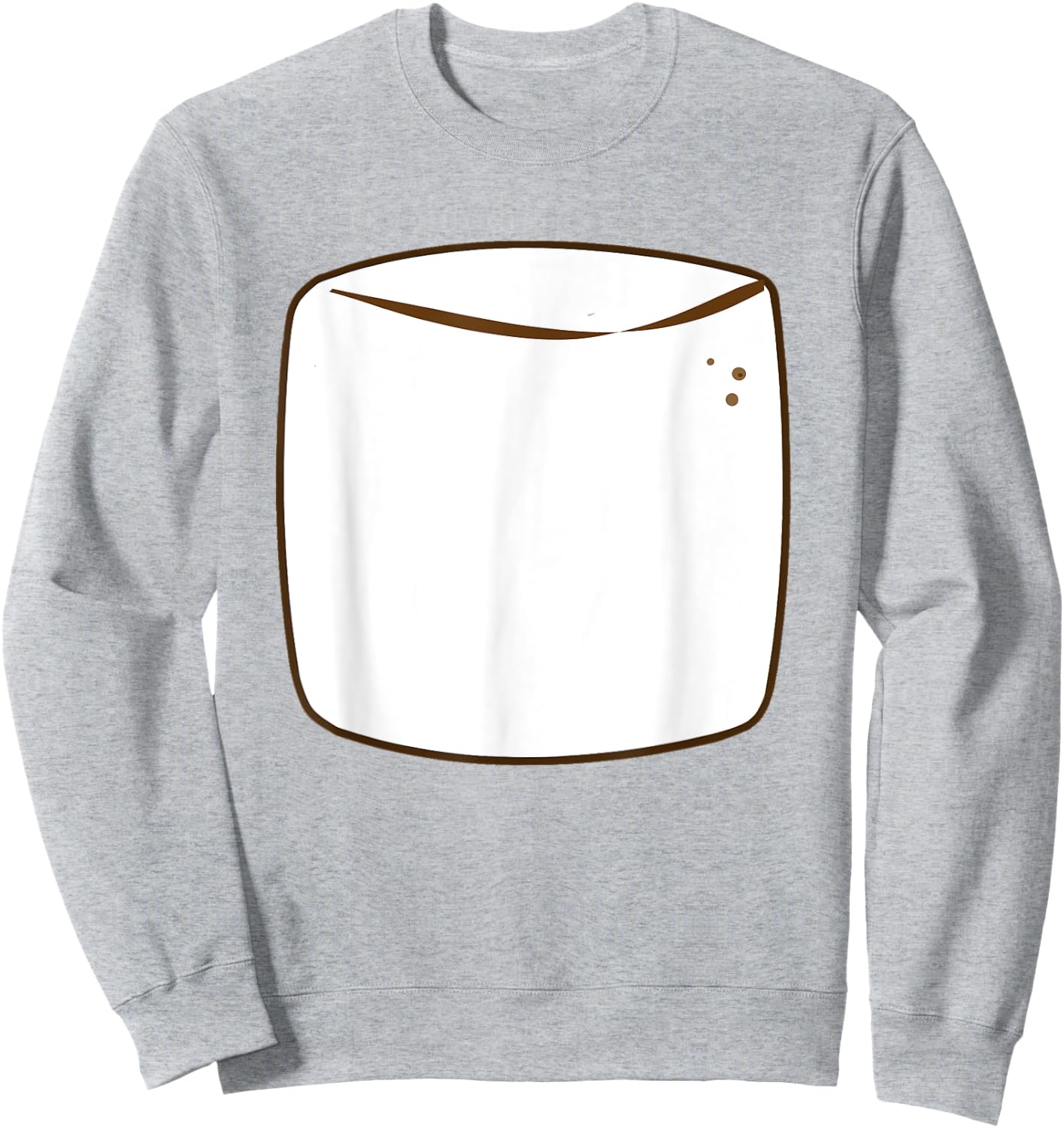 Marshmallow Group S'more Halloween Costume Sweatshirt - Sweatshirt | Ash