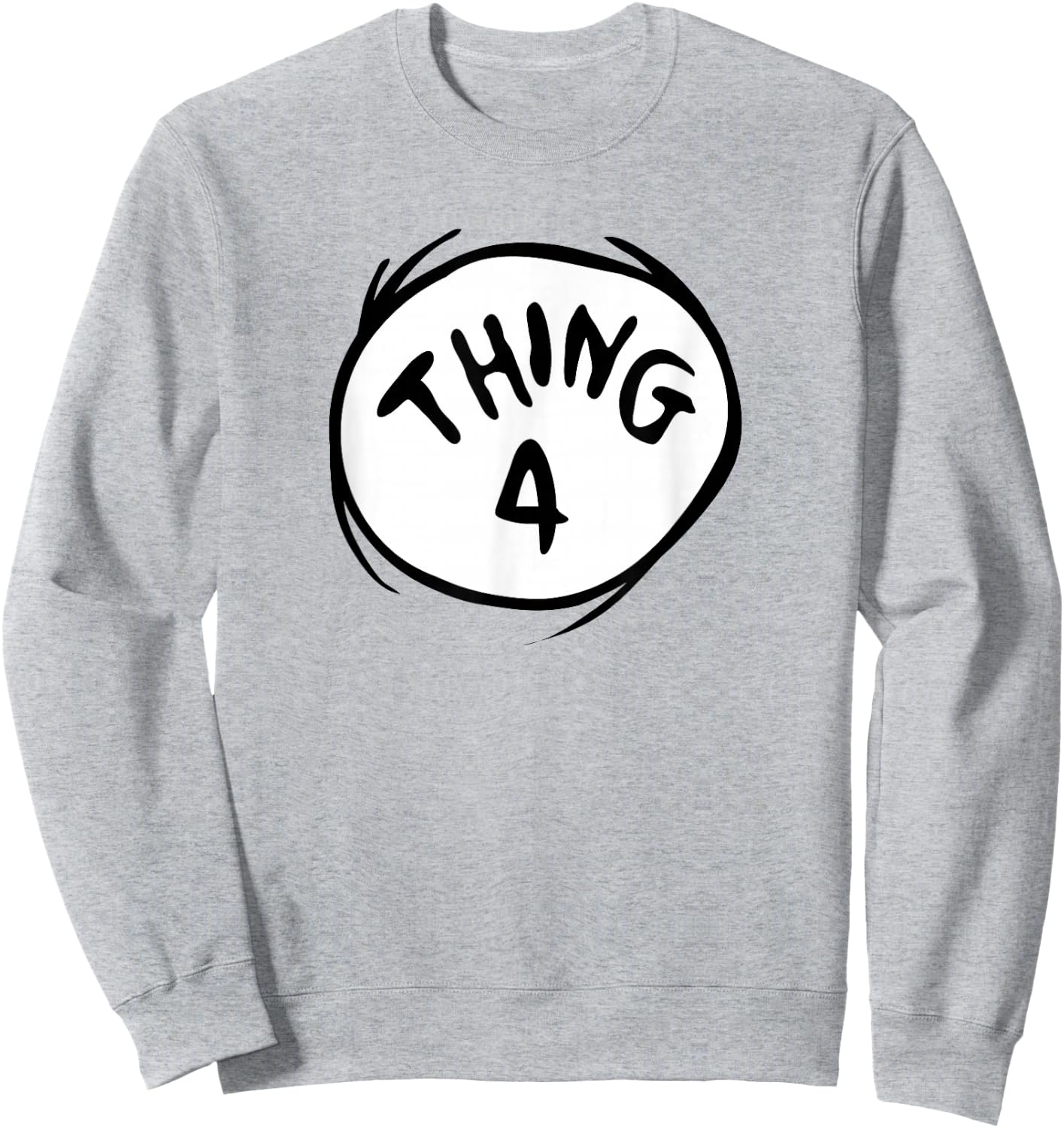 Dr. Seuss Thing 4 Emblem Colour Option Sweatshirt - Sweatshirt | Ash