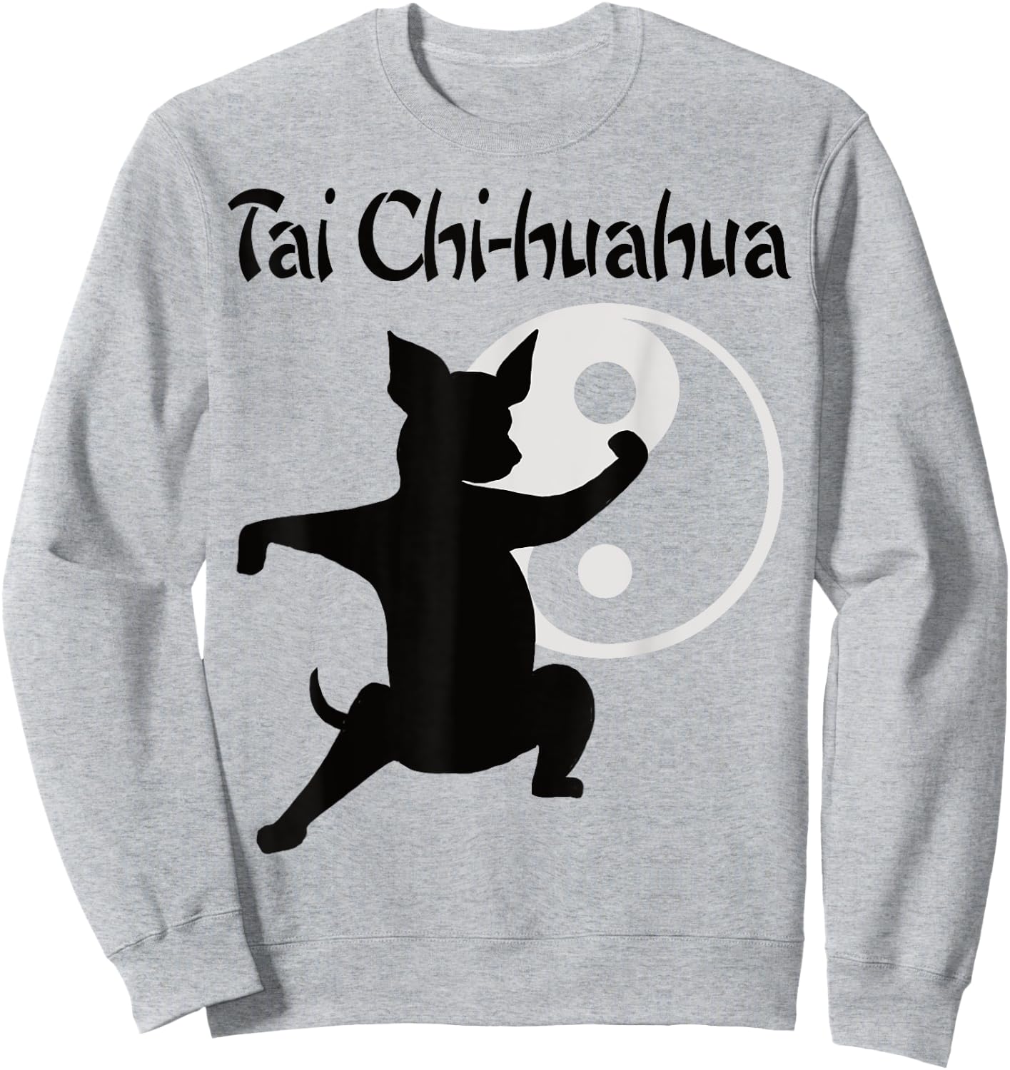 Chihuahua Animals Tai Chi Kung Fu Sweatshirt - Sweatshirt | Ash