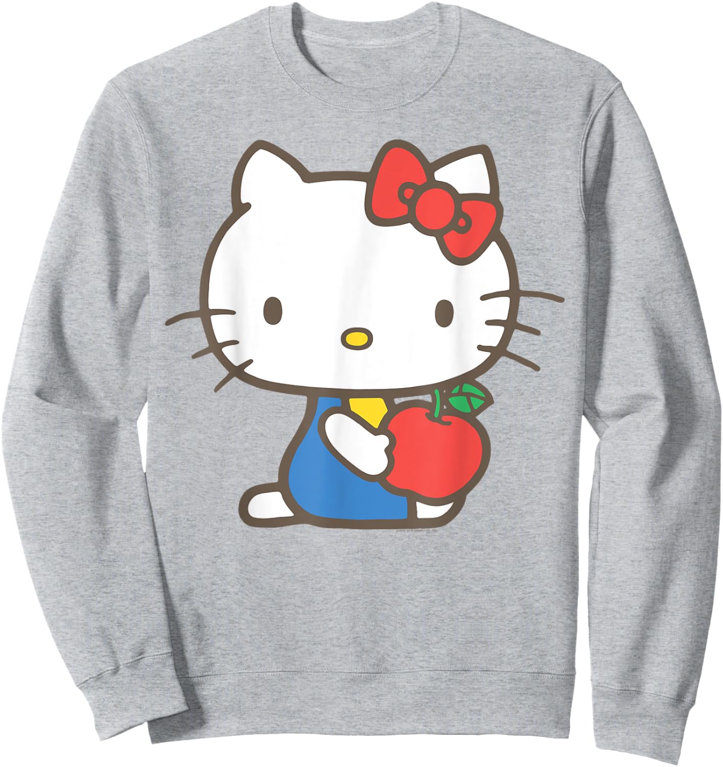 Hello Kitty Retro Apple Design Shirt Sweatshirt - Sweatshirt | Ash