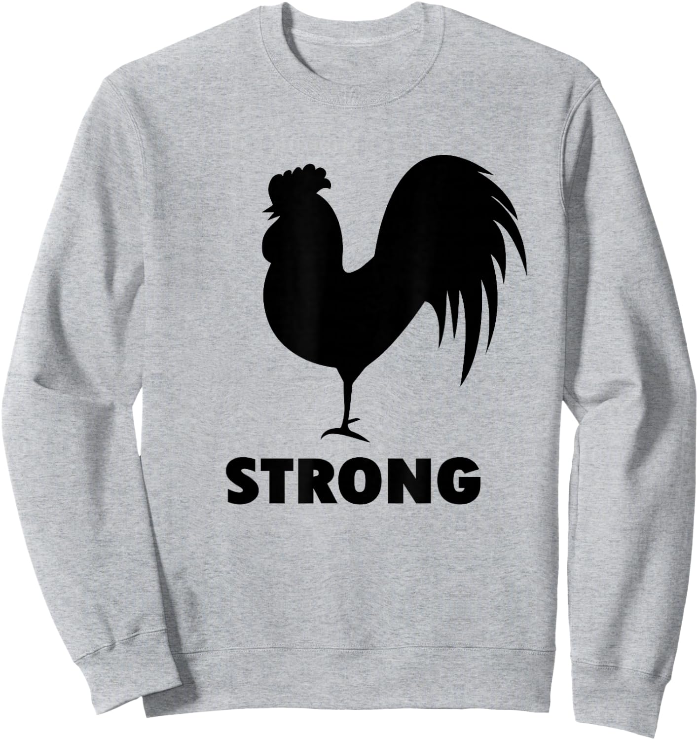 Cock Strong Gym for Weightlifters and bodybuilders Sweatshirt - Sweatshirt | Ash