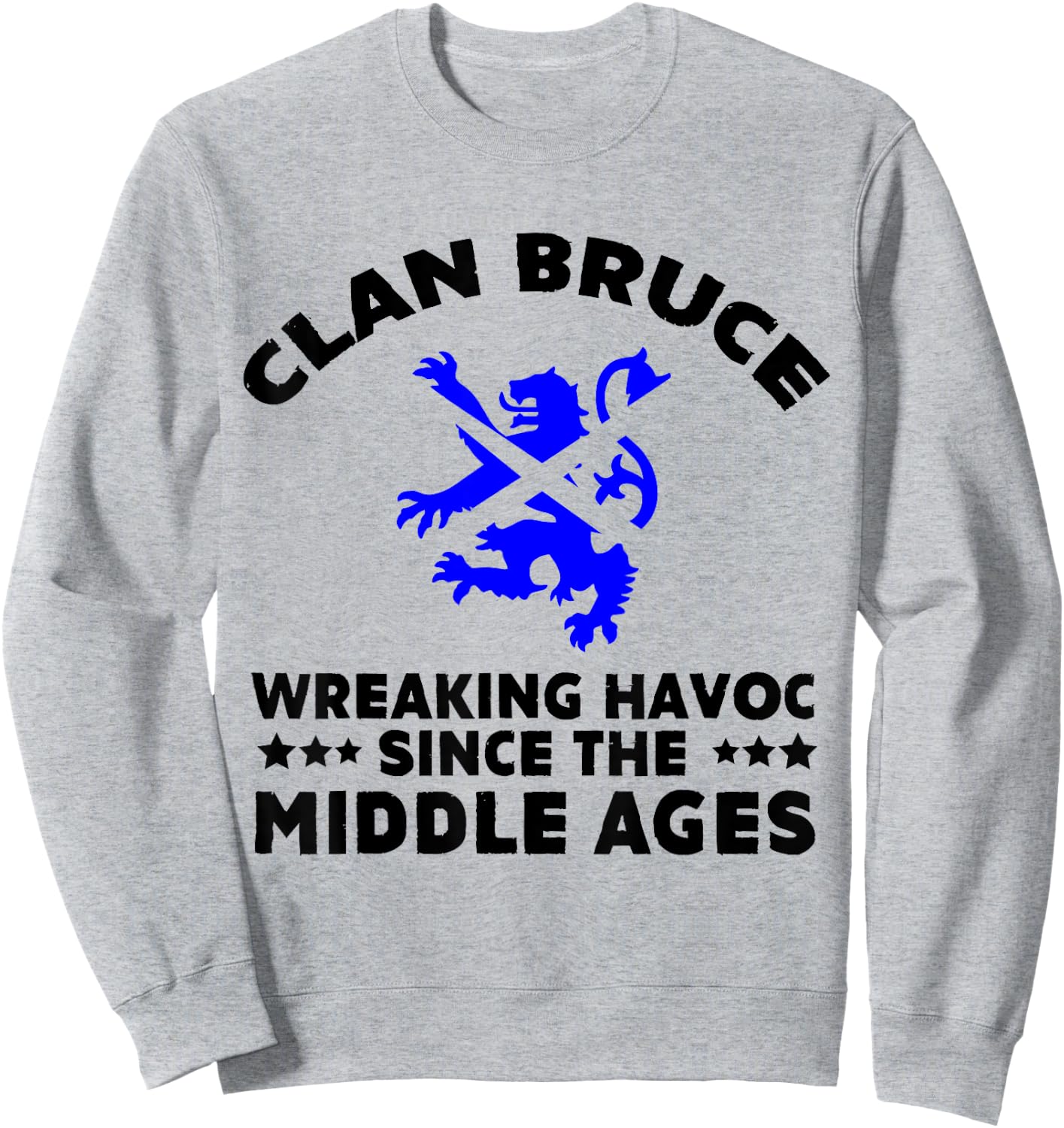Bruce Scottish Kilt Family Clan Scotland Name Sweatshirt - Sweatshirt | Ash