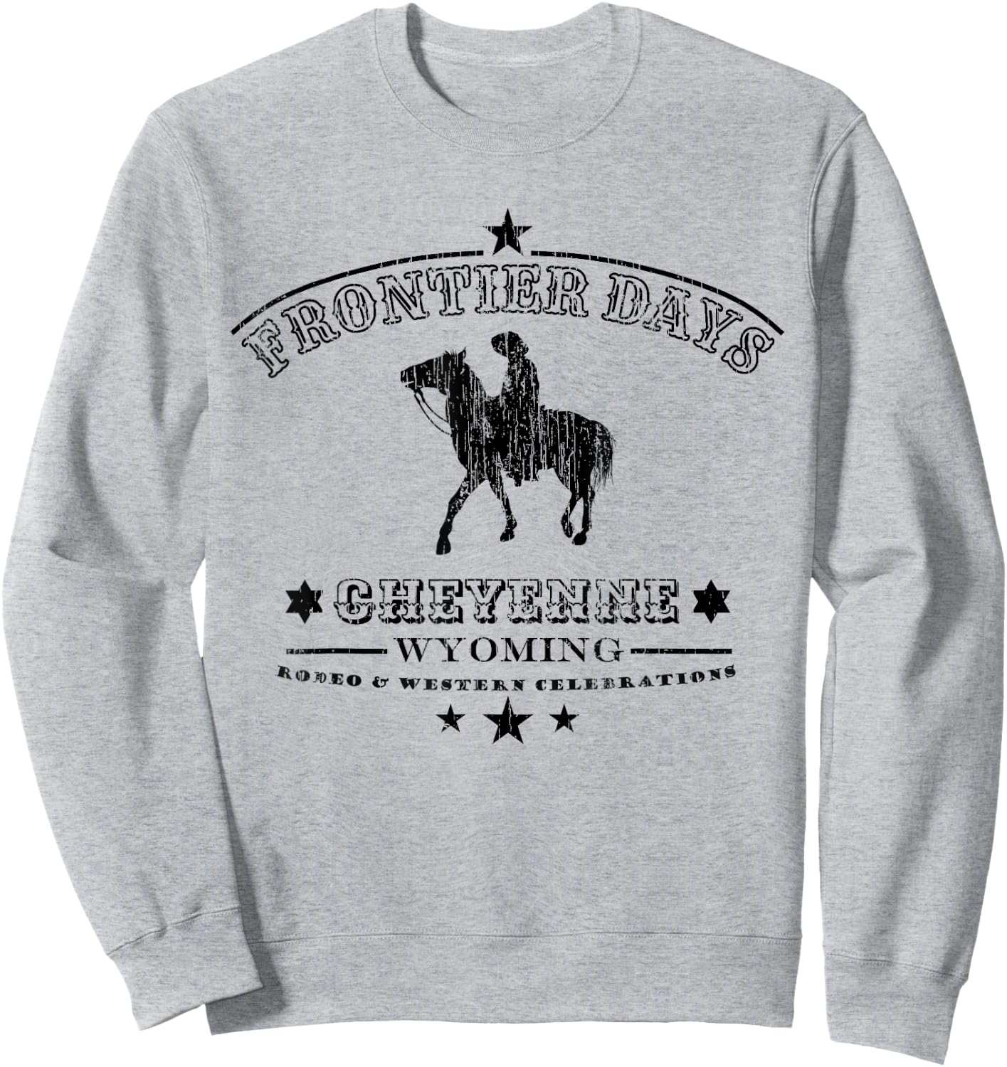 Frontier Days Rodeo Wild Western Cheyenne Wyoming Sweatshirt - Sweatshirt | Ash