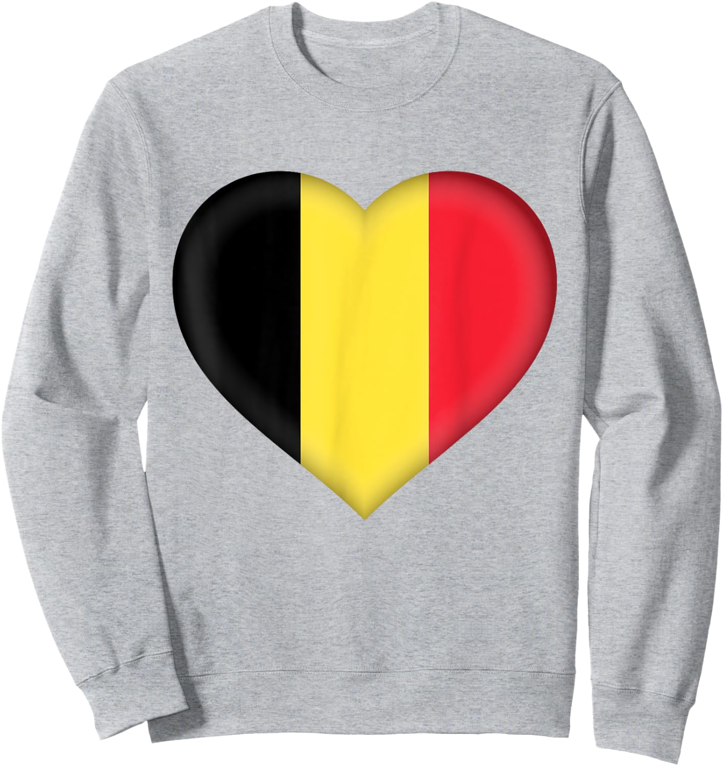 I Love Belgium | Belgian Flag Heart Outfit Sweatshirt - Sweatshirt | Ash
