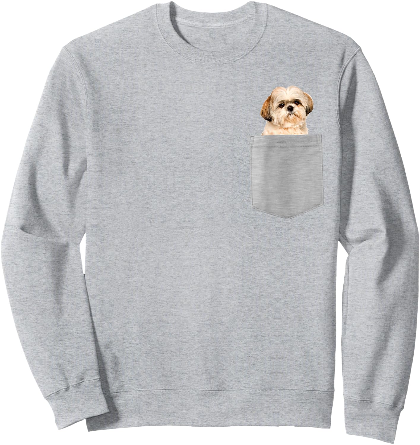 Dog in Your Pocket Shih Tzu Sweatshirt - Sweatshirt | Ash