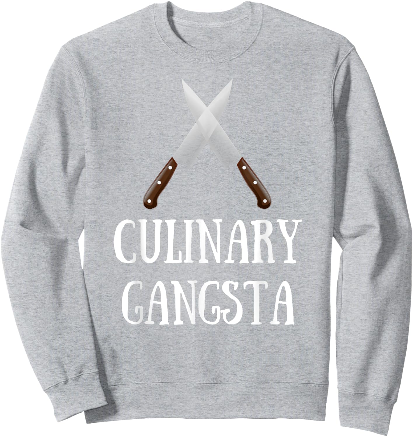 Culinary Gangsta - Funny Chef Sweatshirt - Sweatshirt | Ash