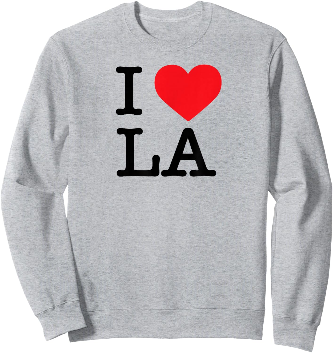I Love LA Short Sleeve I Heart Los Angeles Top Sweatshirt - Sweatshirt | Ash