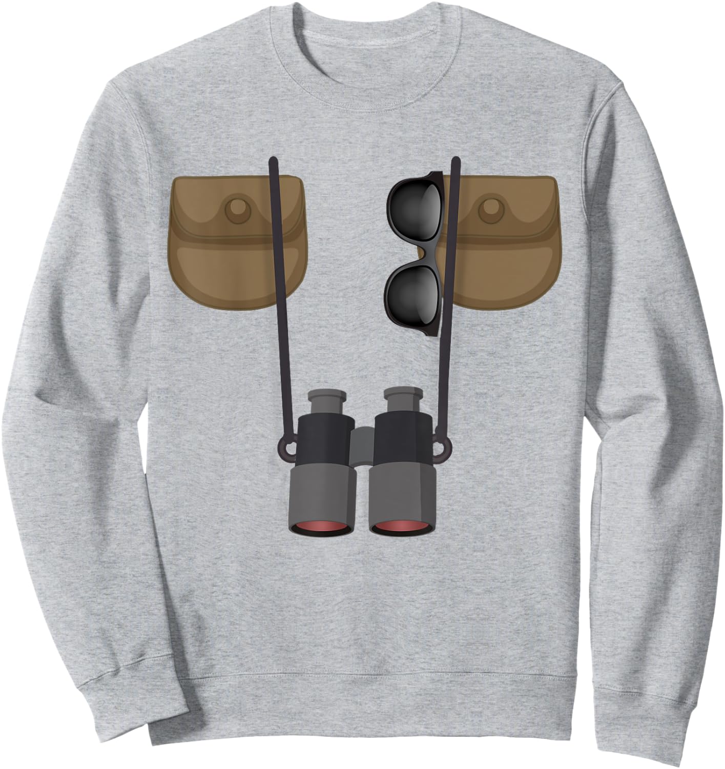 Birdwatcher Ornithologist Jungle Safari Explorer Costume Sweatshirt - Sweatshirt | Ash