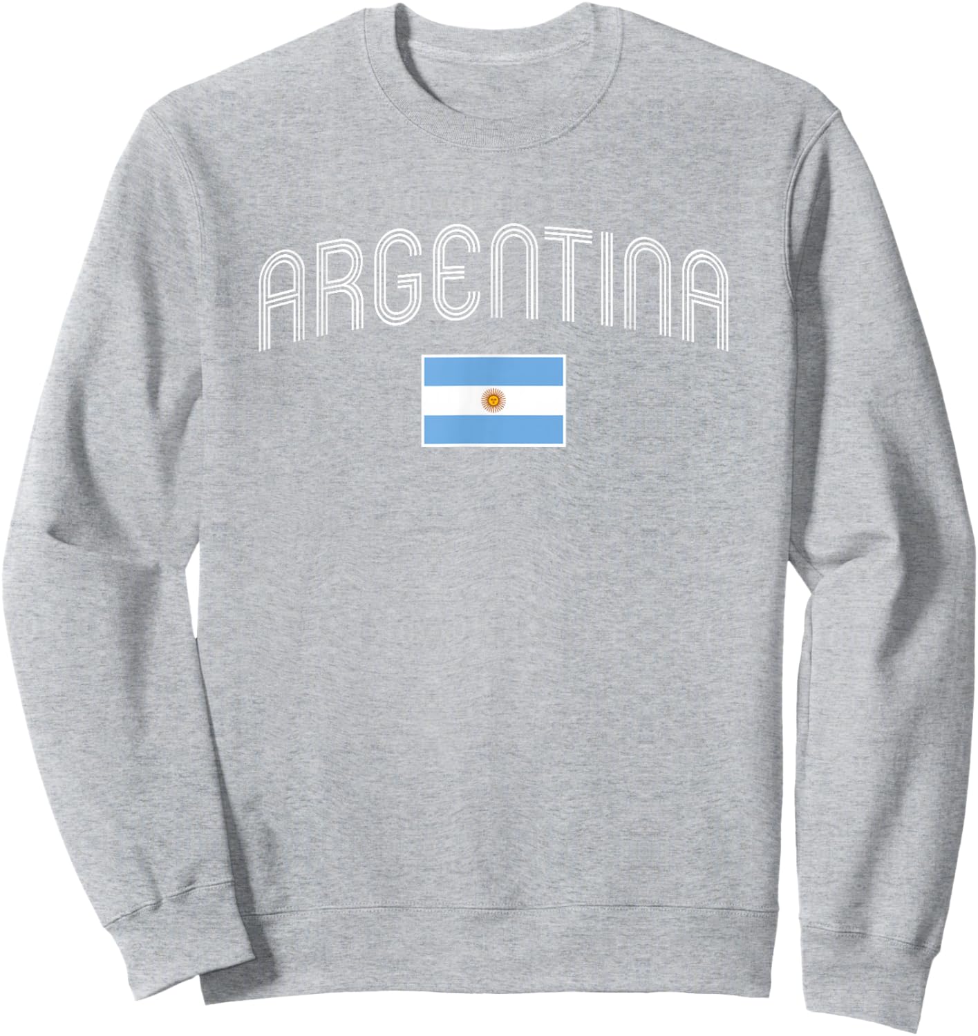 Argentina Flag Argentinian Sun Sol de Mayo Vintage Throwback Sweatshirt - Sweatshirt | Ash