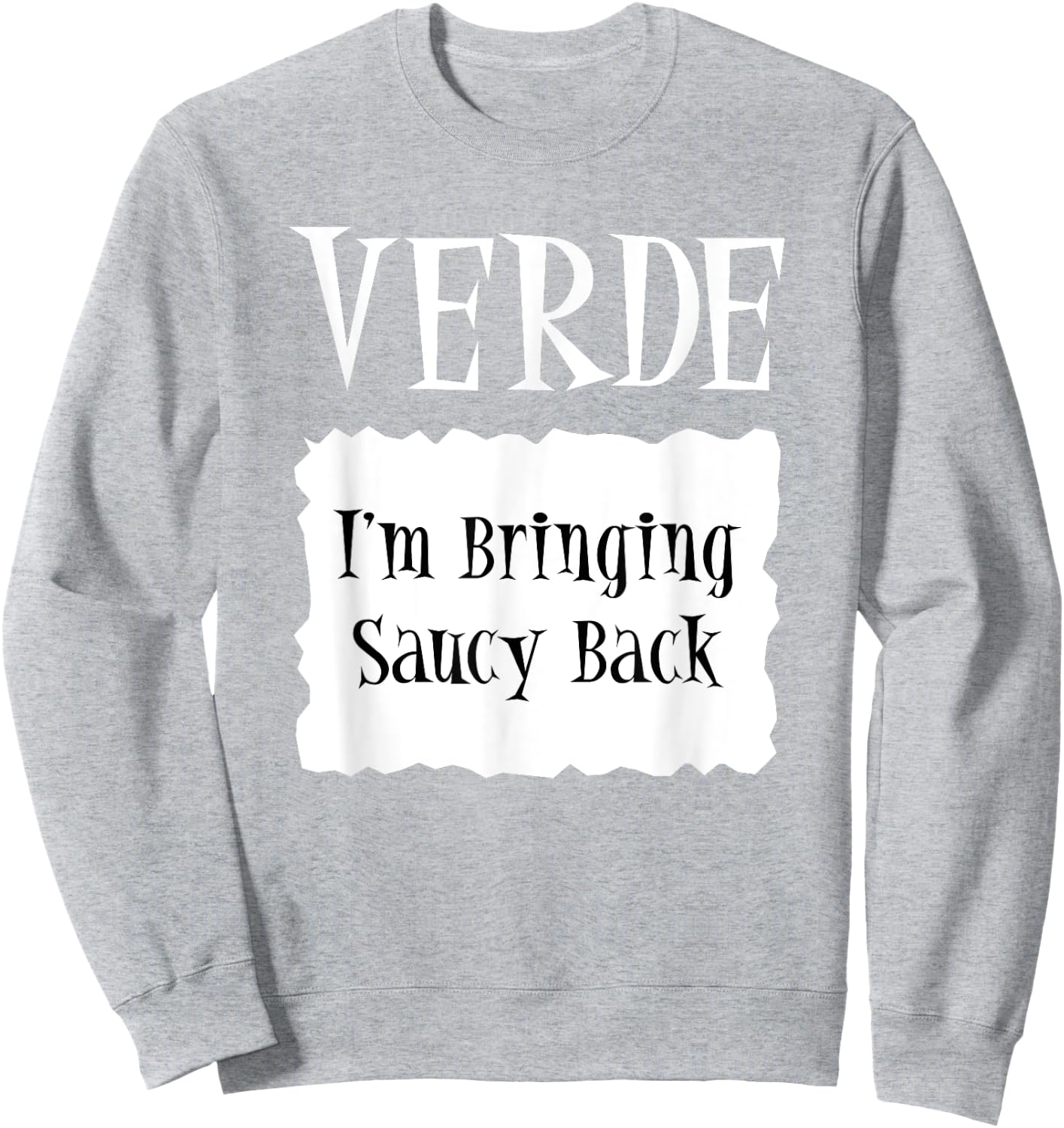 VERDE - Hot Packet Halloween Taco Costume Sweatshirt - Sweatshirt | Ash