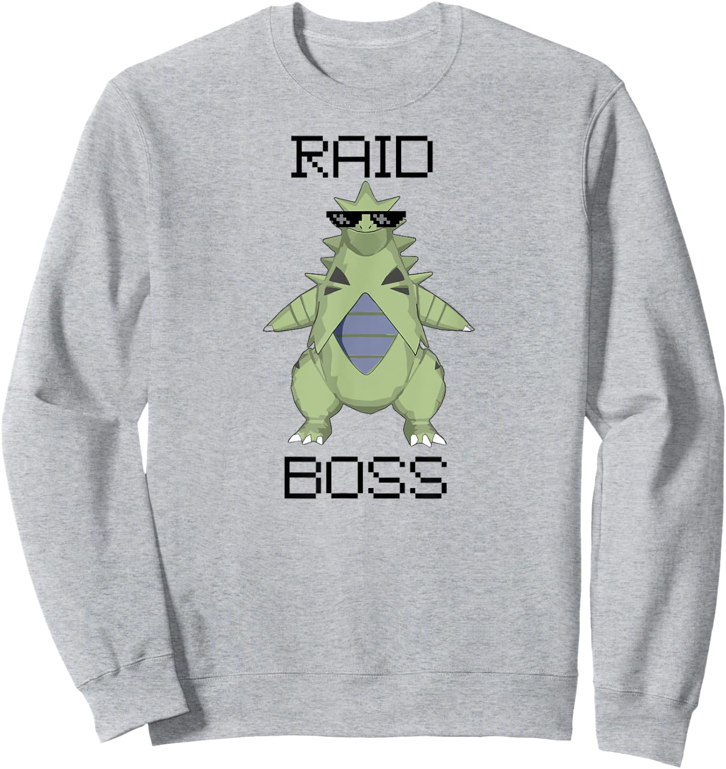 Raid Boss Dinosaur Sweatshirt - Sweatshirt | Ash