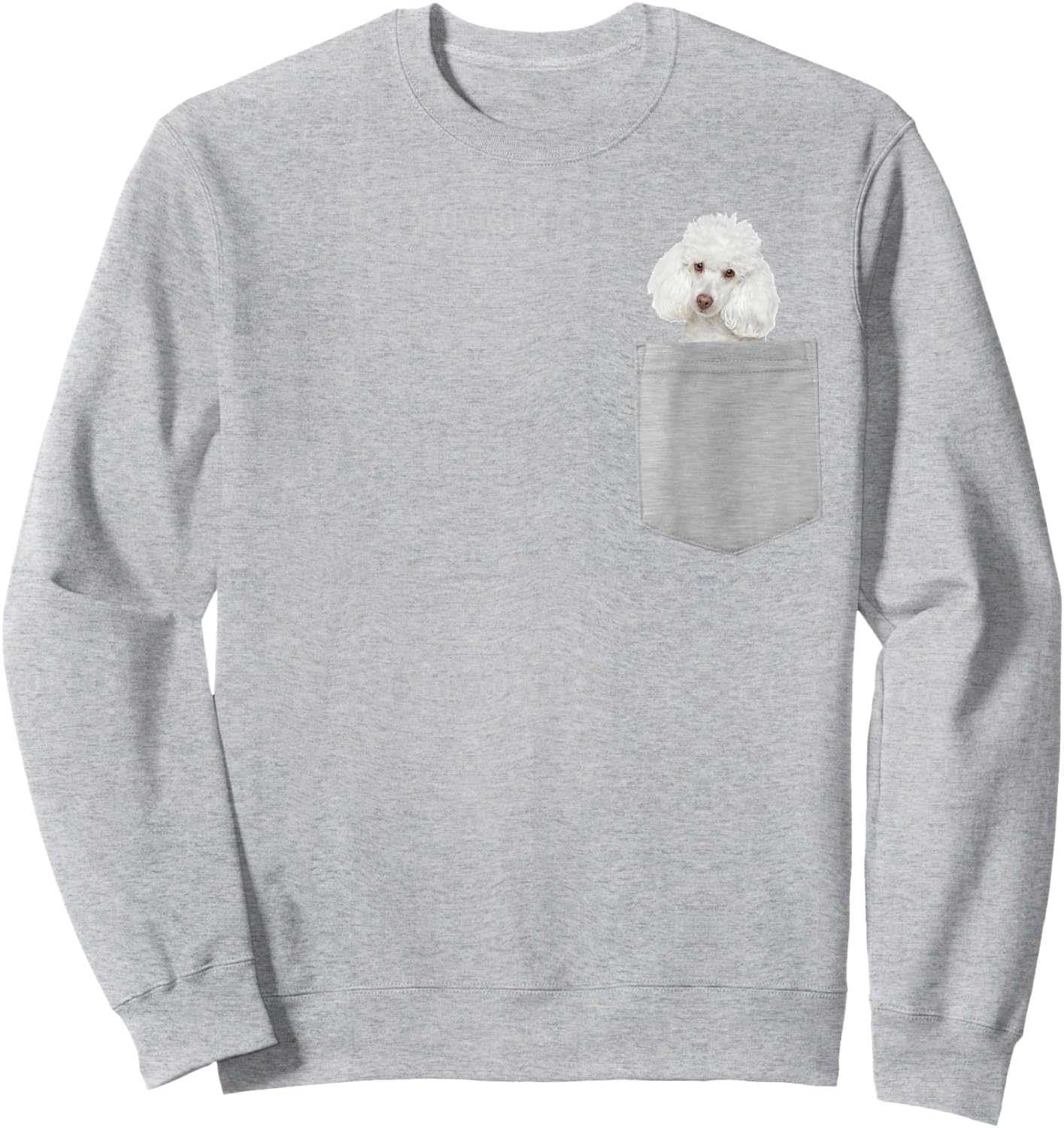 Dog in Your Pocket Poodle Men Women Kids Sweatshirt - Sweatshirt | Ash