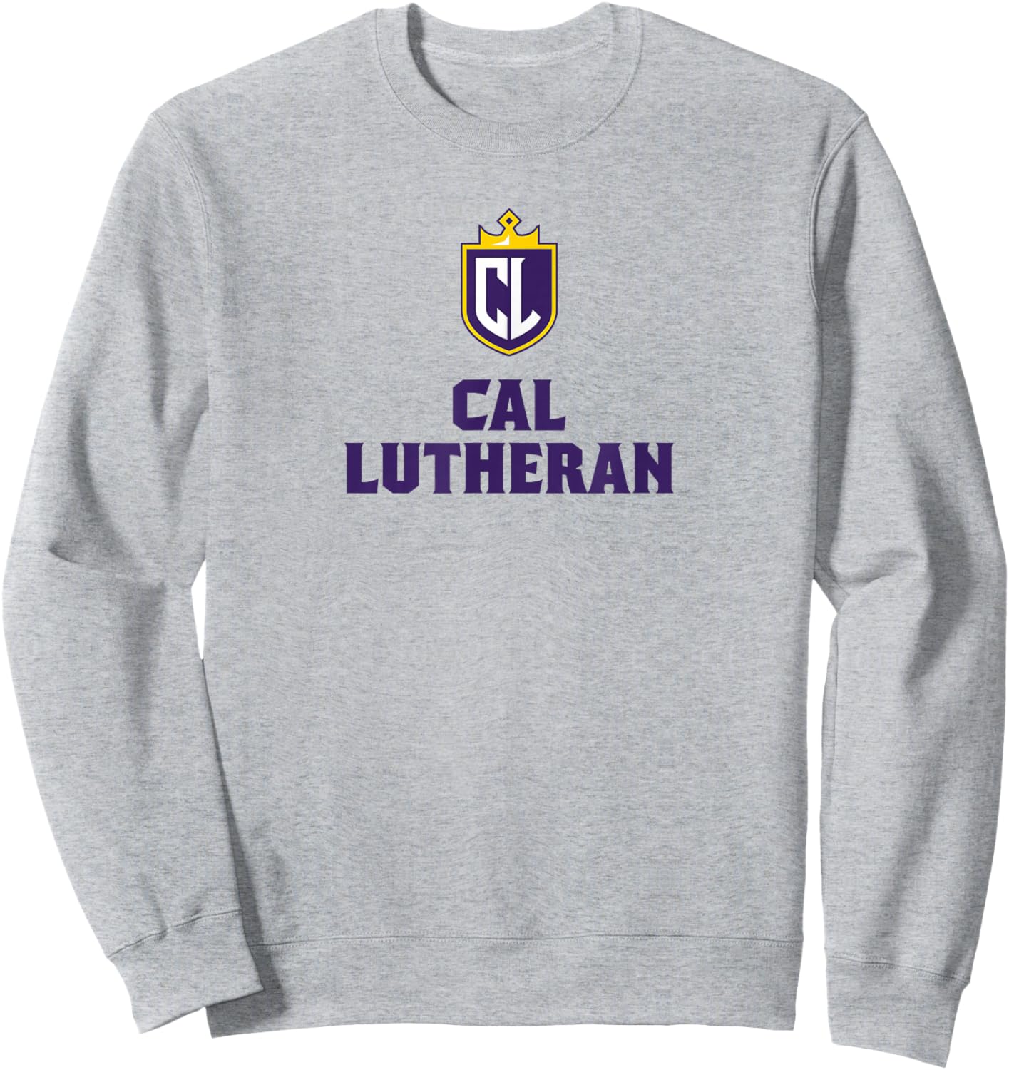 California Lutheran University Kingsmen Primary Logo Sweatshirt - Sweatshirt | Ash