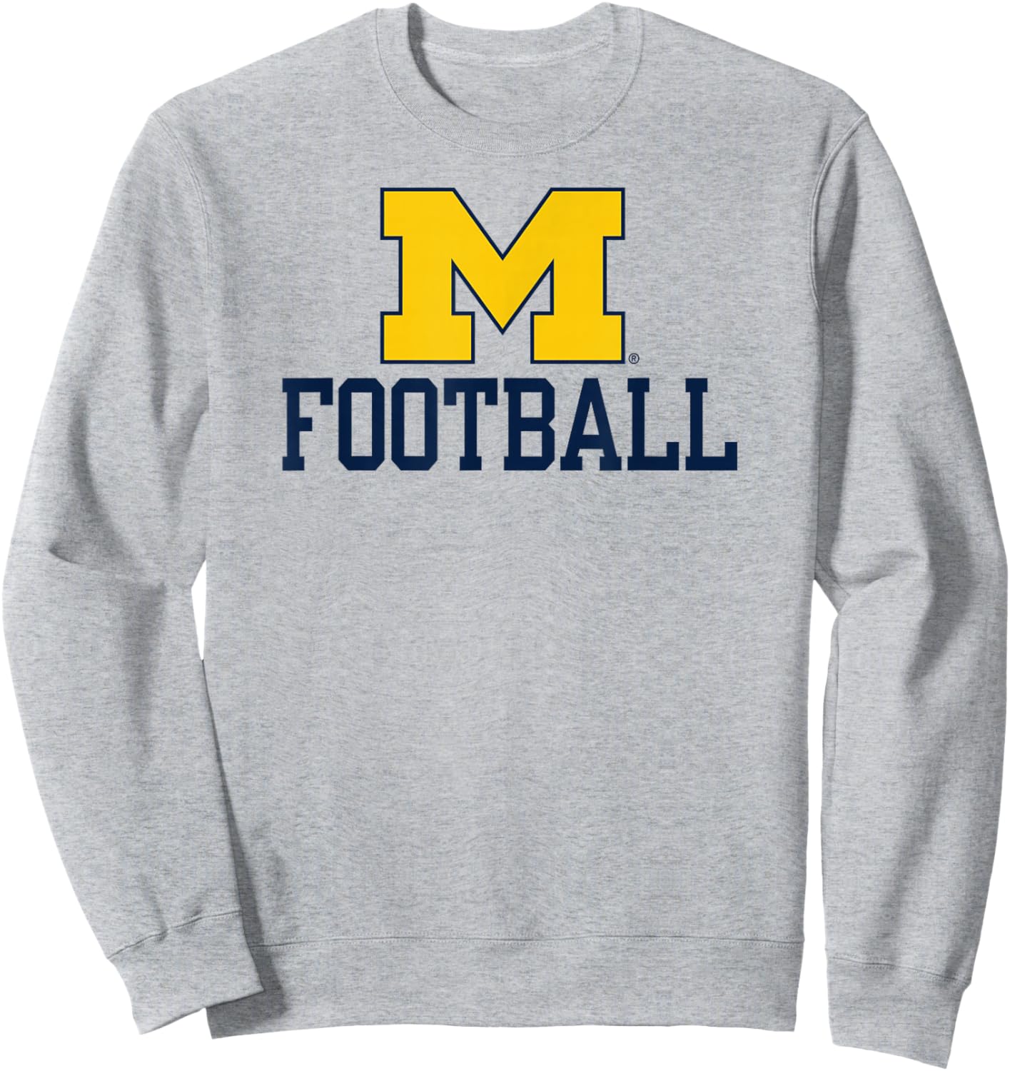 Michigan Wolverines Football Icon Officially Licensed Sweatshirt - Sweatshirt | Ash