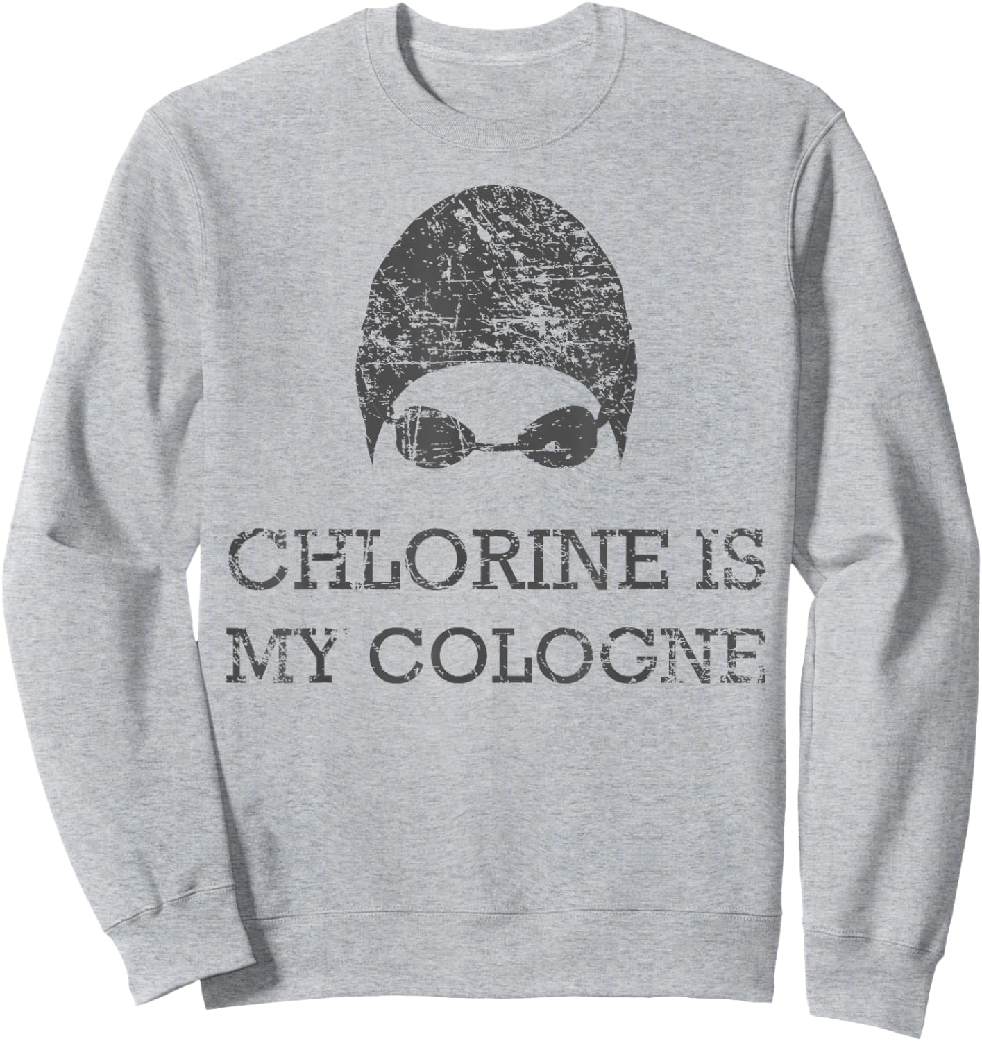 Chlorine is My Cologne Funny Swim Swimming Shirt Gift Sweatshirt - Sweatshirt | Ash