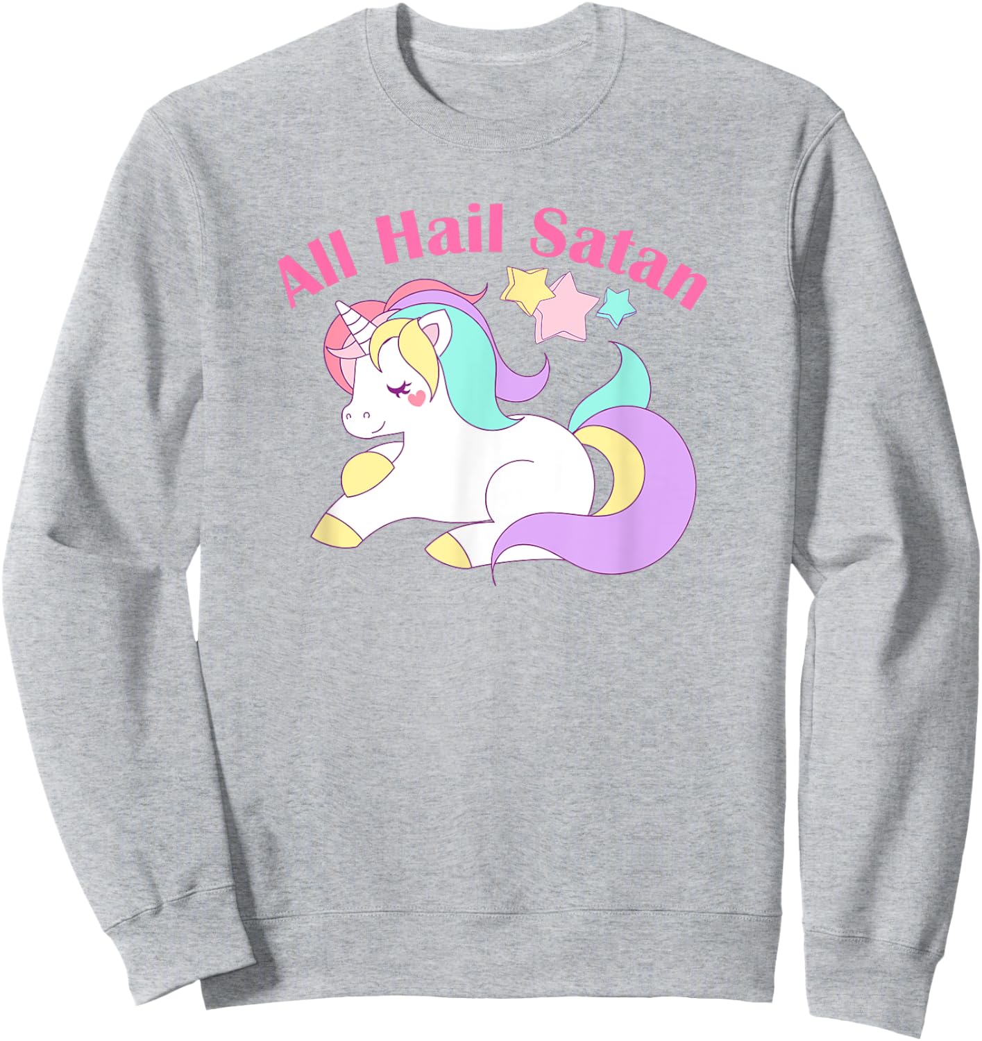 Pastel Goth Shirt Kawaii Unicorn Death Metal Sweatshirt - Sweatshirt | Ash