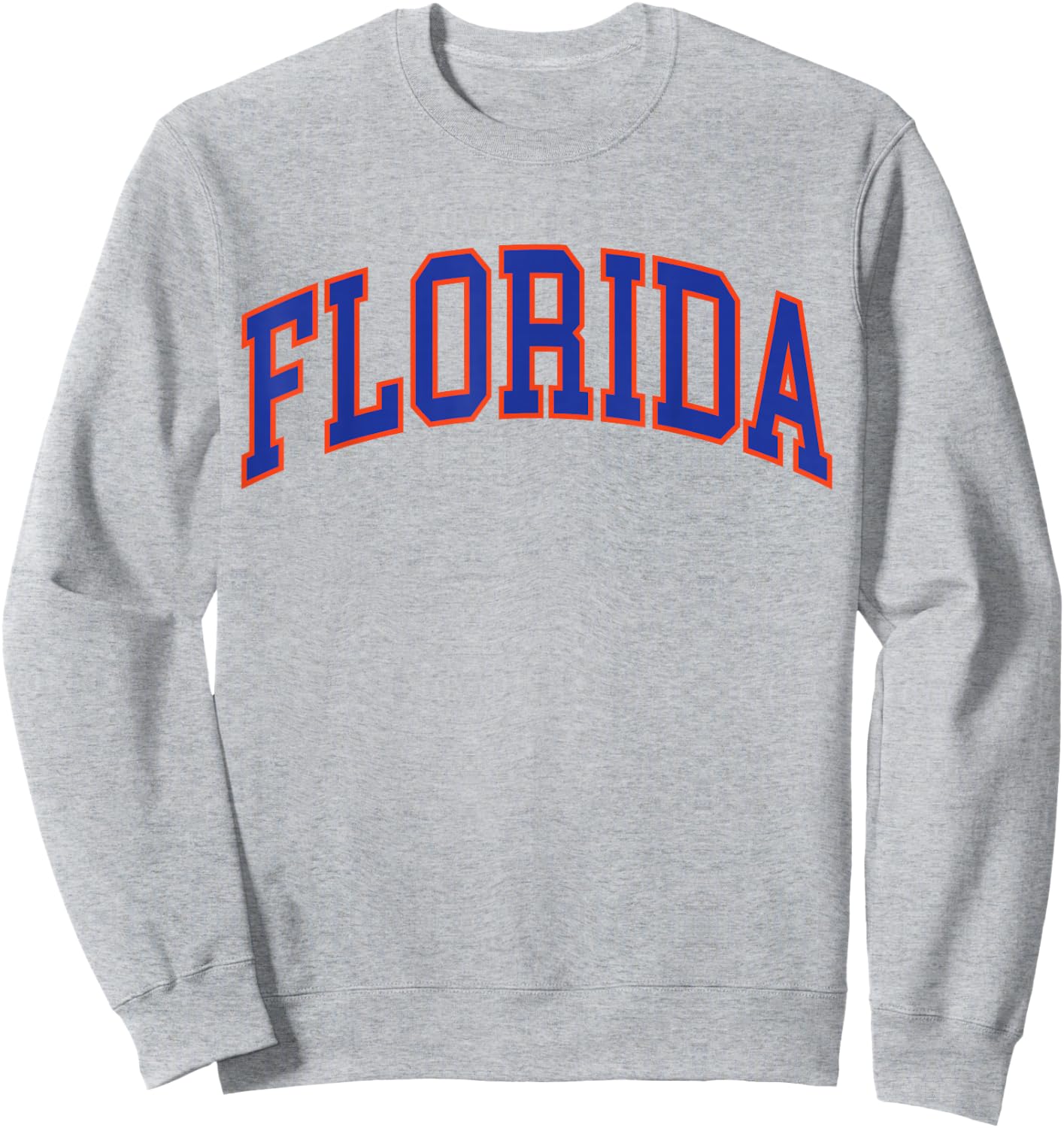 Vintage Florida Men Florida Women Retro Orange Sweatshirt - Sweatshirt | Ash