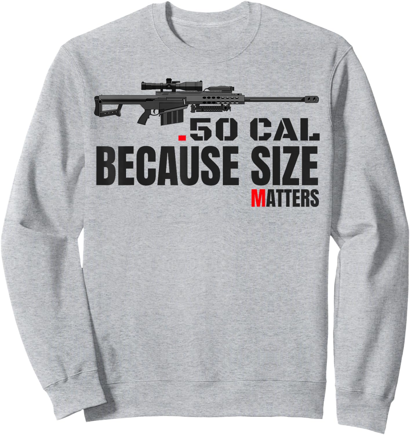 Barrett 50 Cal Gun Love 2nd Amendment Adult Pro Gun Army Sweatshirt - Sweatshirt | Ash