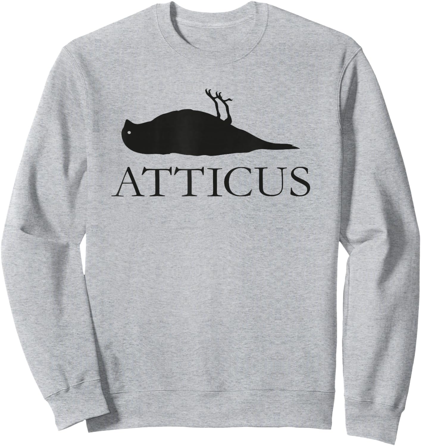 Atticus Deadbird Blackout Logo T Shirt Sweatshirt - Sweatshirt | Ash