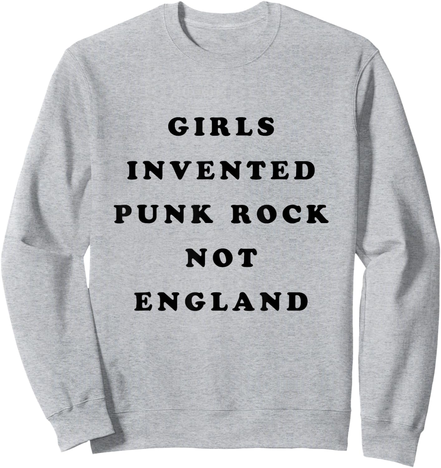 Girls Invented Punk Rock Not England Sweatshirt - Sweatshirt | Ash