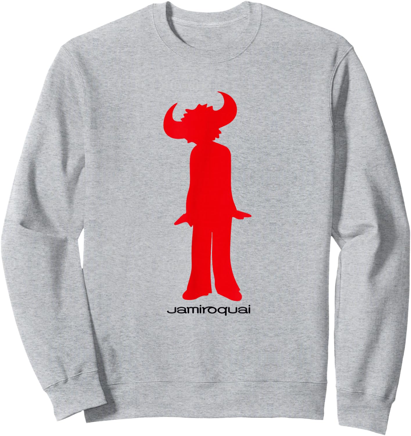 Jamiroquai Official Buffalo Red Logo Sweatshirt - Sweatshirt | Ash