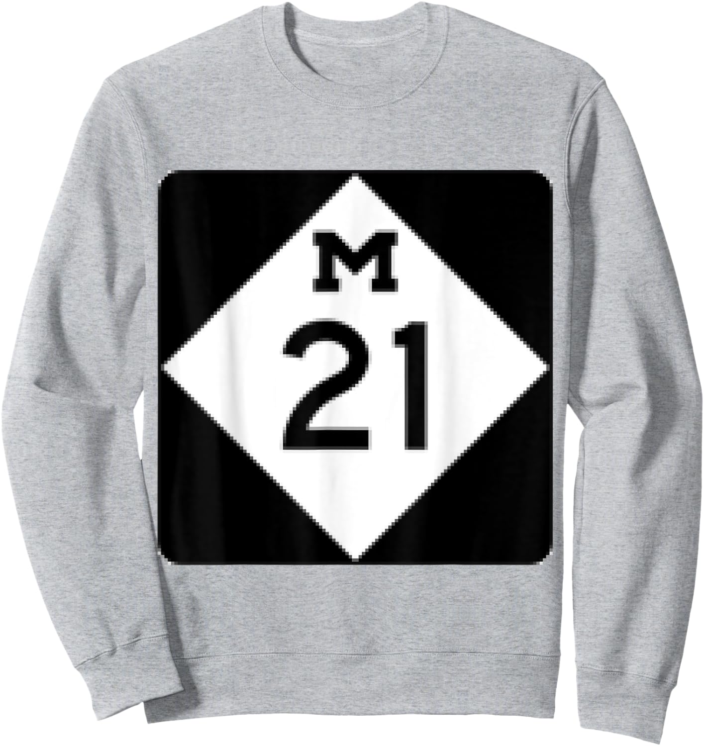 M21 Michigan Highway Sweatshirt - Sweatshirt | Ash