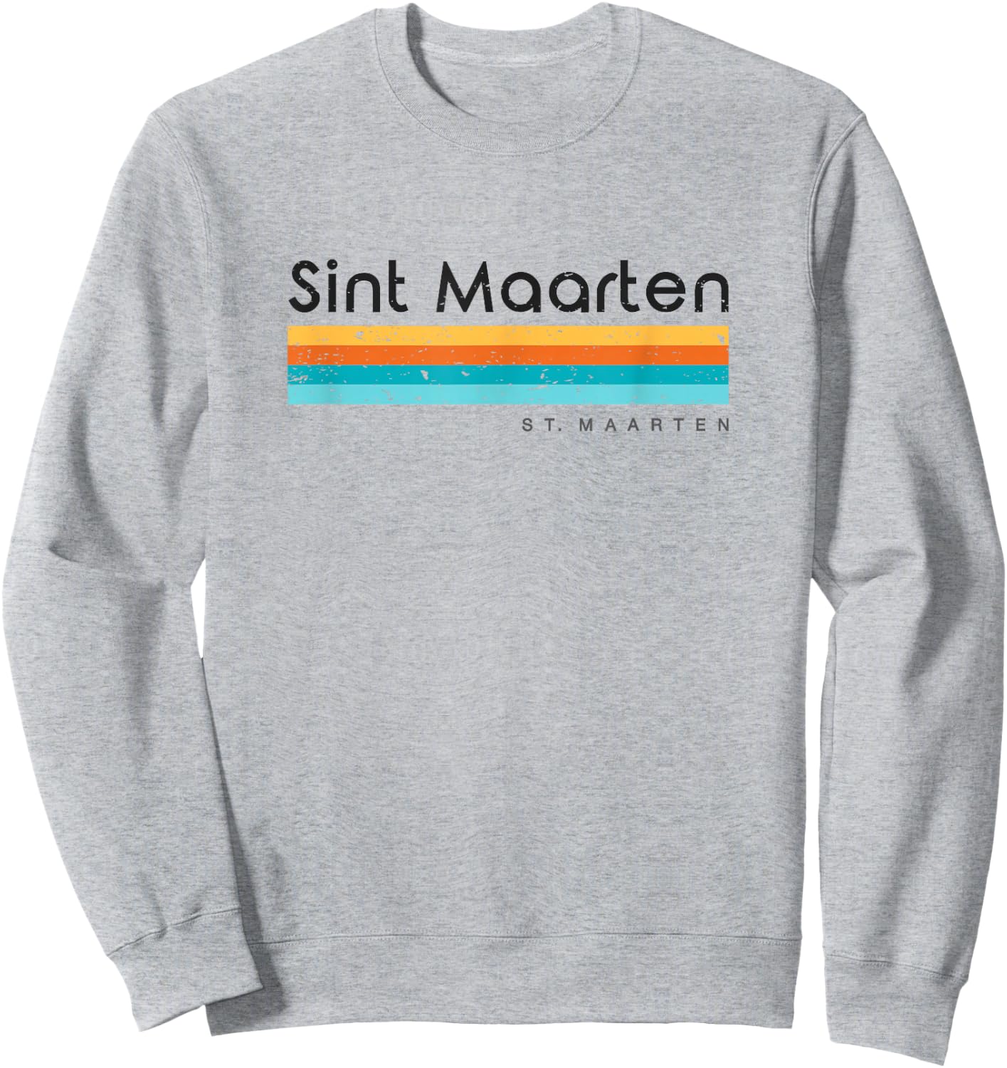 Vintage Sint Maarten Retro Design Sweatshirt - Sweatshirt | Ash