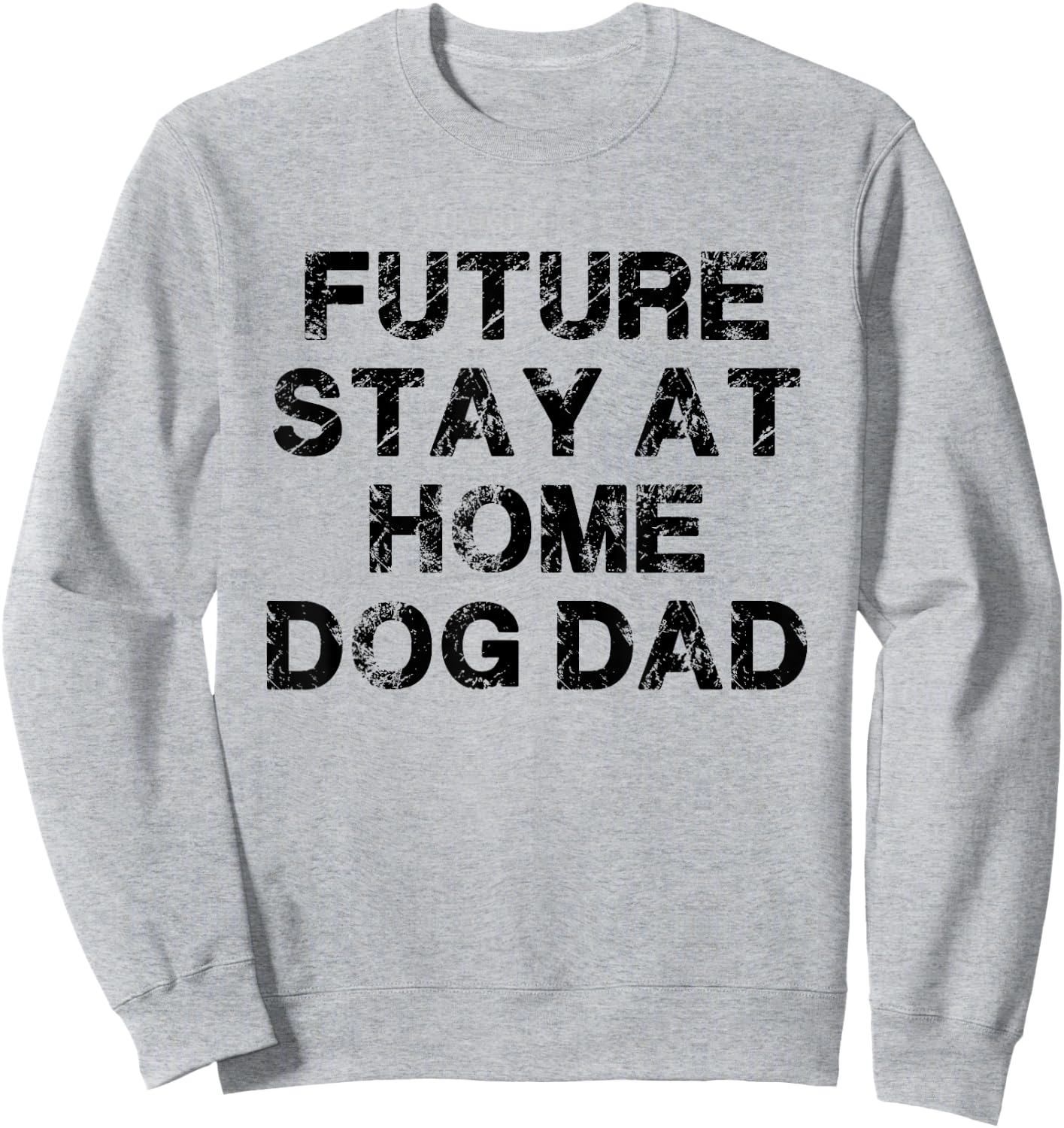 Future Stay At Home Dog Dad Gift Sweatshirt - Sweatshirt | Ash