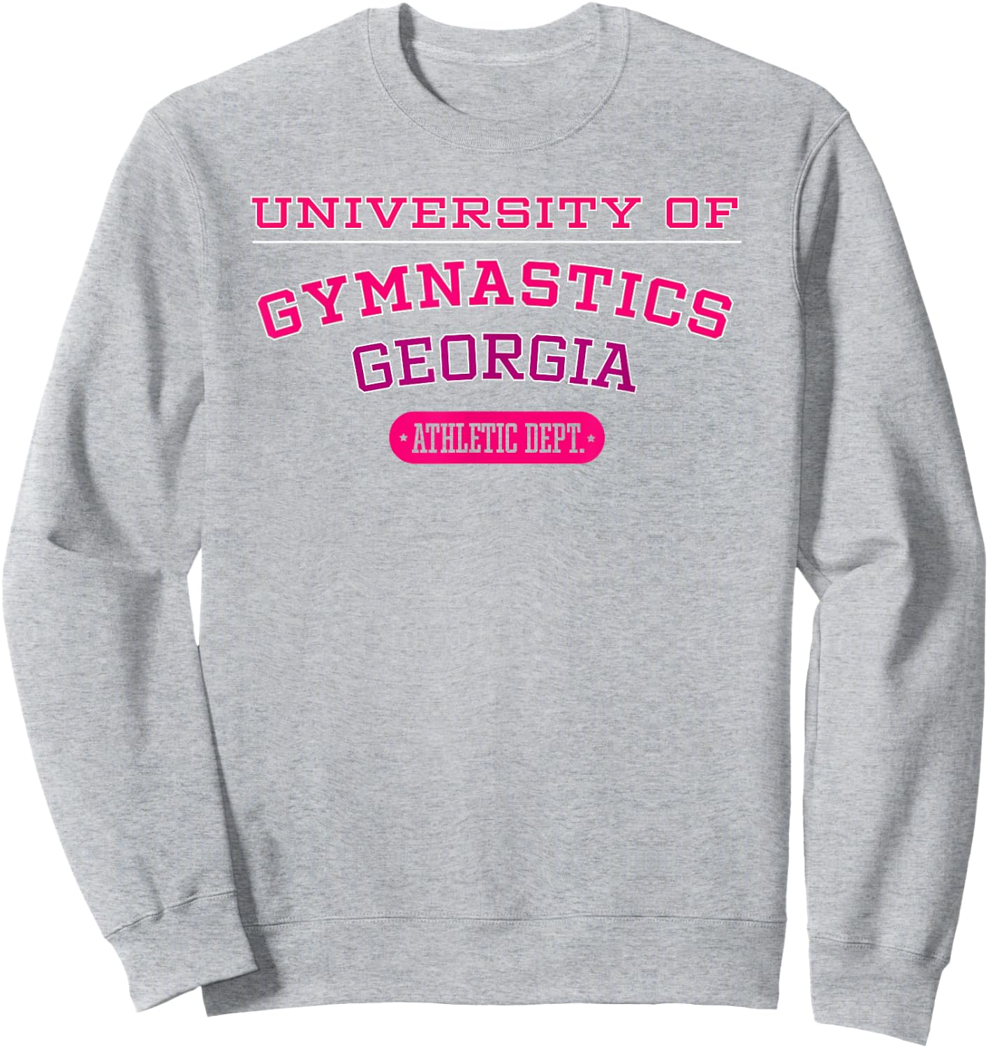 University of Gymnastics GEORGIA Athletic Dept. Sweatshirt - Sweatshirt | Ash