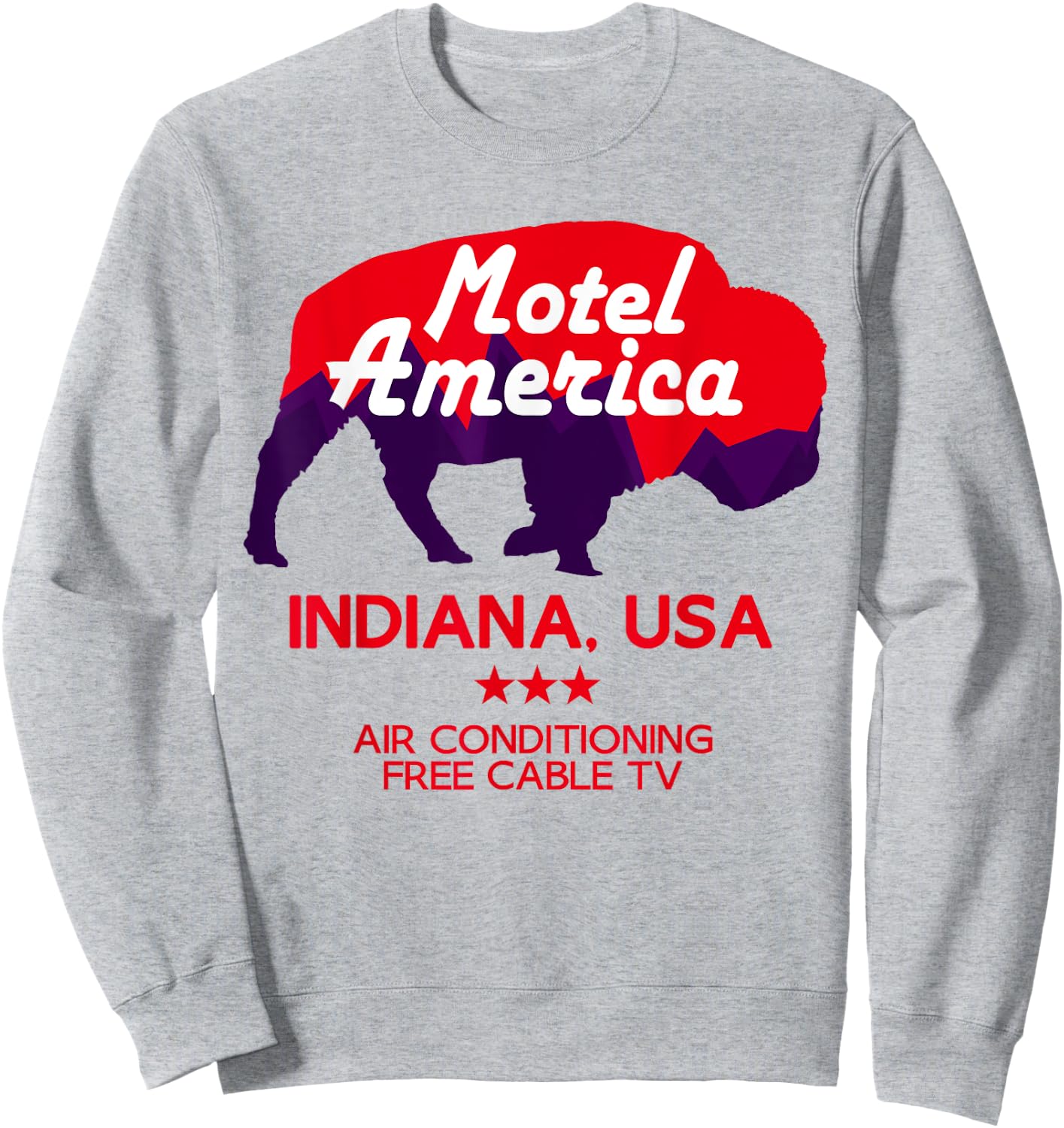Motel America Novelty Shirt Sweatshirt - Sweatshirt | Ash