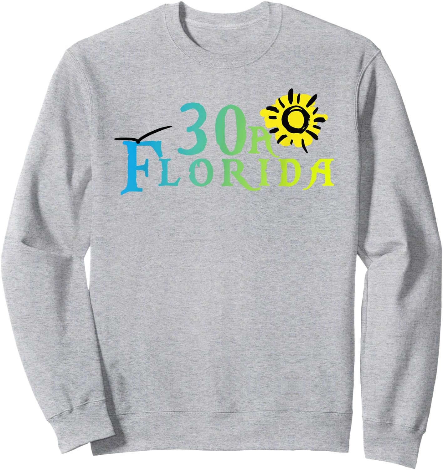 Florida State Road 30a Vacation Shirt Sweatshirt - Sweatshirt | Ash