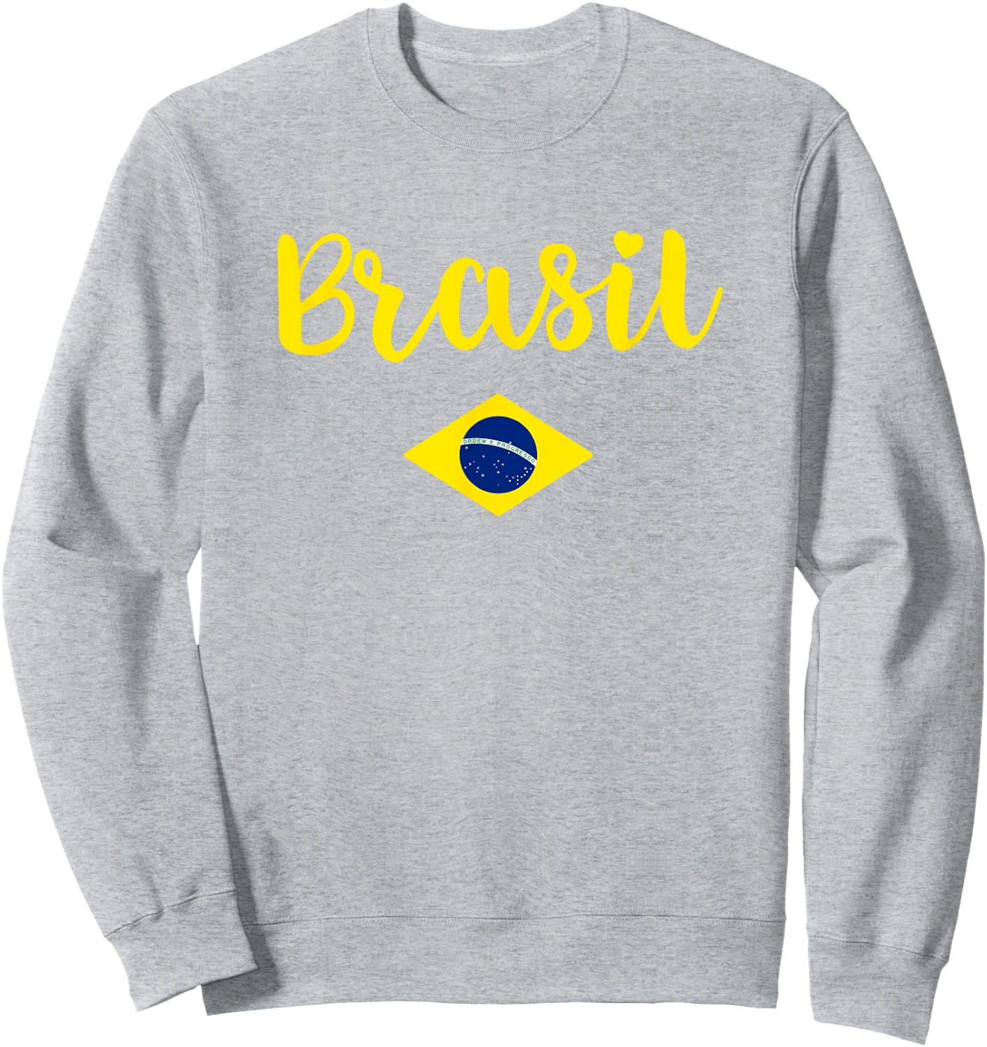 Brazilian Flag Brazil Souvenir Girls Women Kids Brasil Sweatshirt - Sweatshirt | Ash