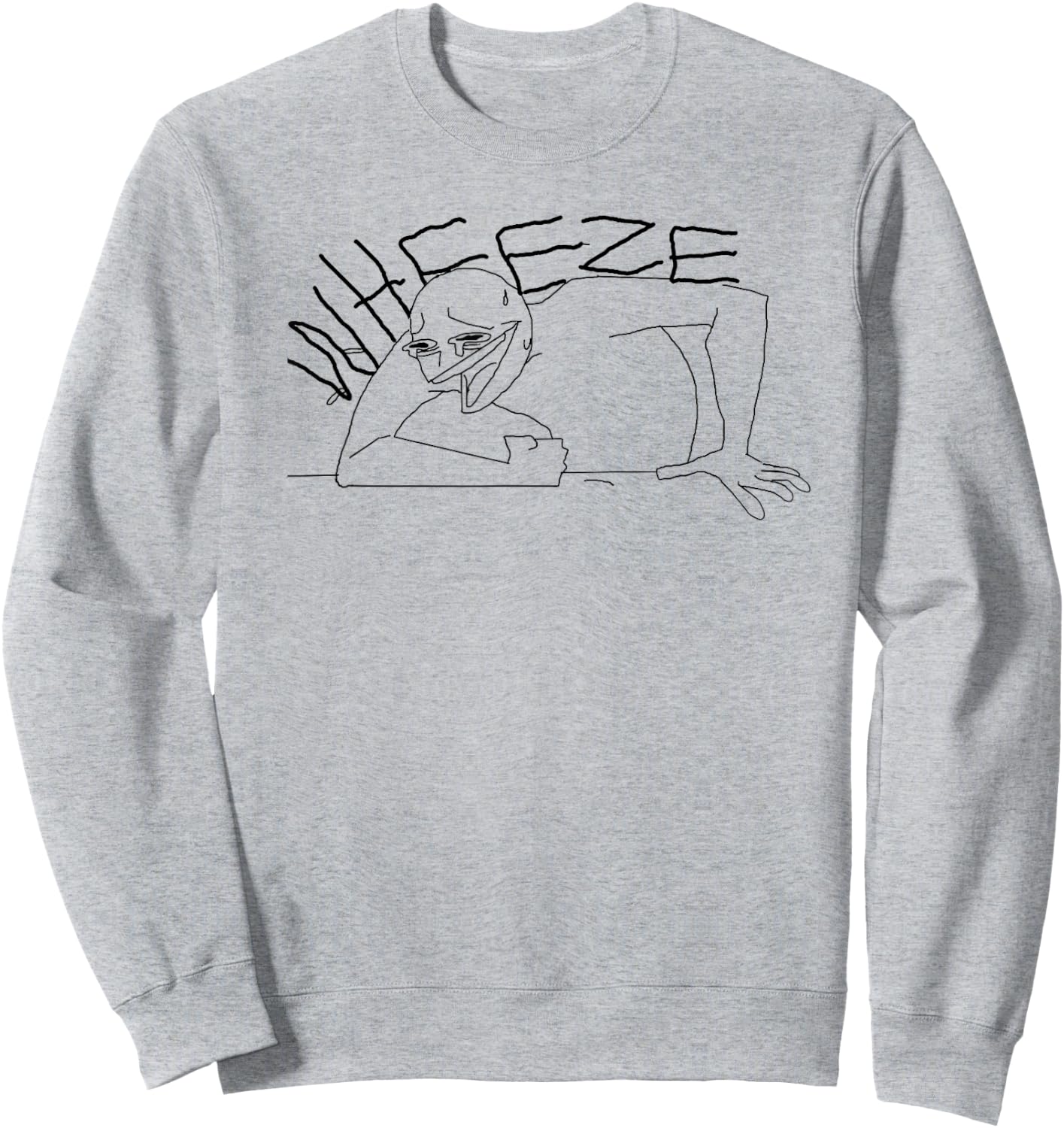 Wheeze Dank Memes Light Sweatshirt - Sweatshirt | Ash