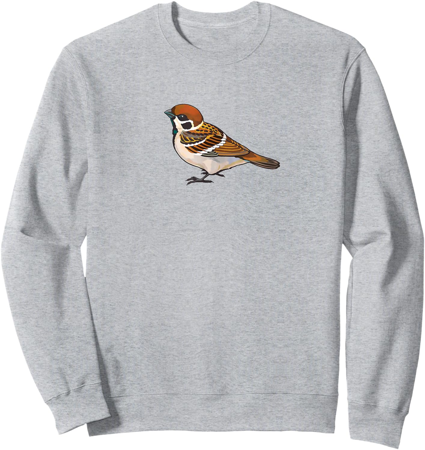 House Sparrow Bird T Shirt Art Style Sweatshirt - Sweatshirt | Ash