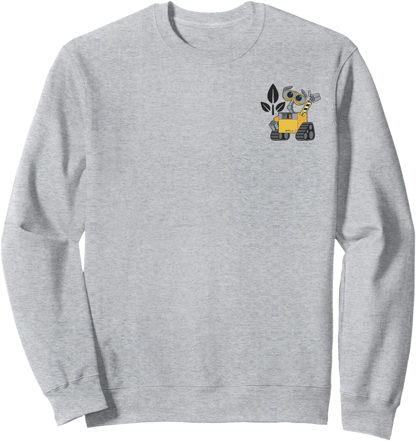 Disney Pixar Wall-E Left Chest Pocket Portrait Small Sweatshirt - Sweatshirt | Ash