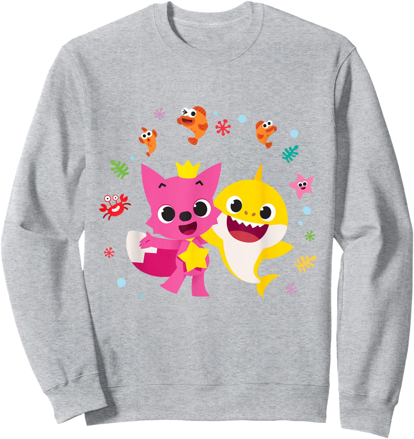 Pinkfong and Baby Shark Sweatshirt - Sweatshirt | Ash