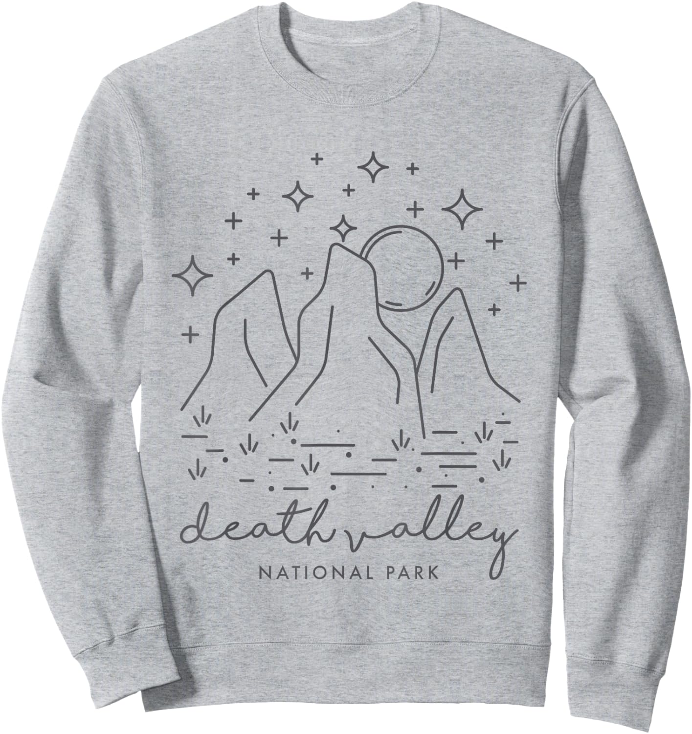 Death Valley National Park Cool Vintage Desert Souvenir Sweatshirt - Sweatshirt | Ash