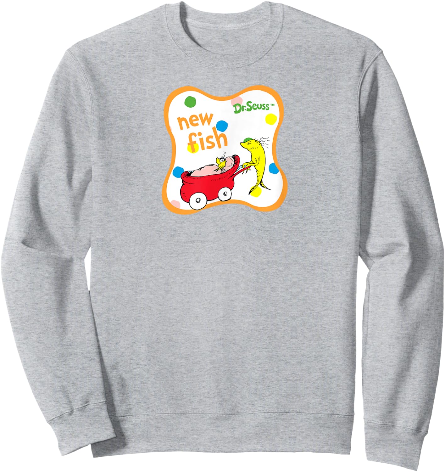 Dr. Seuss New Fish Sweatshirt - Sweatshirt | Ash