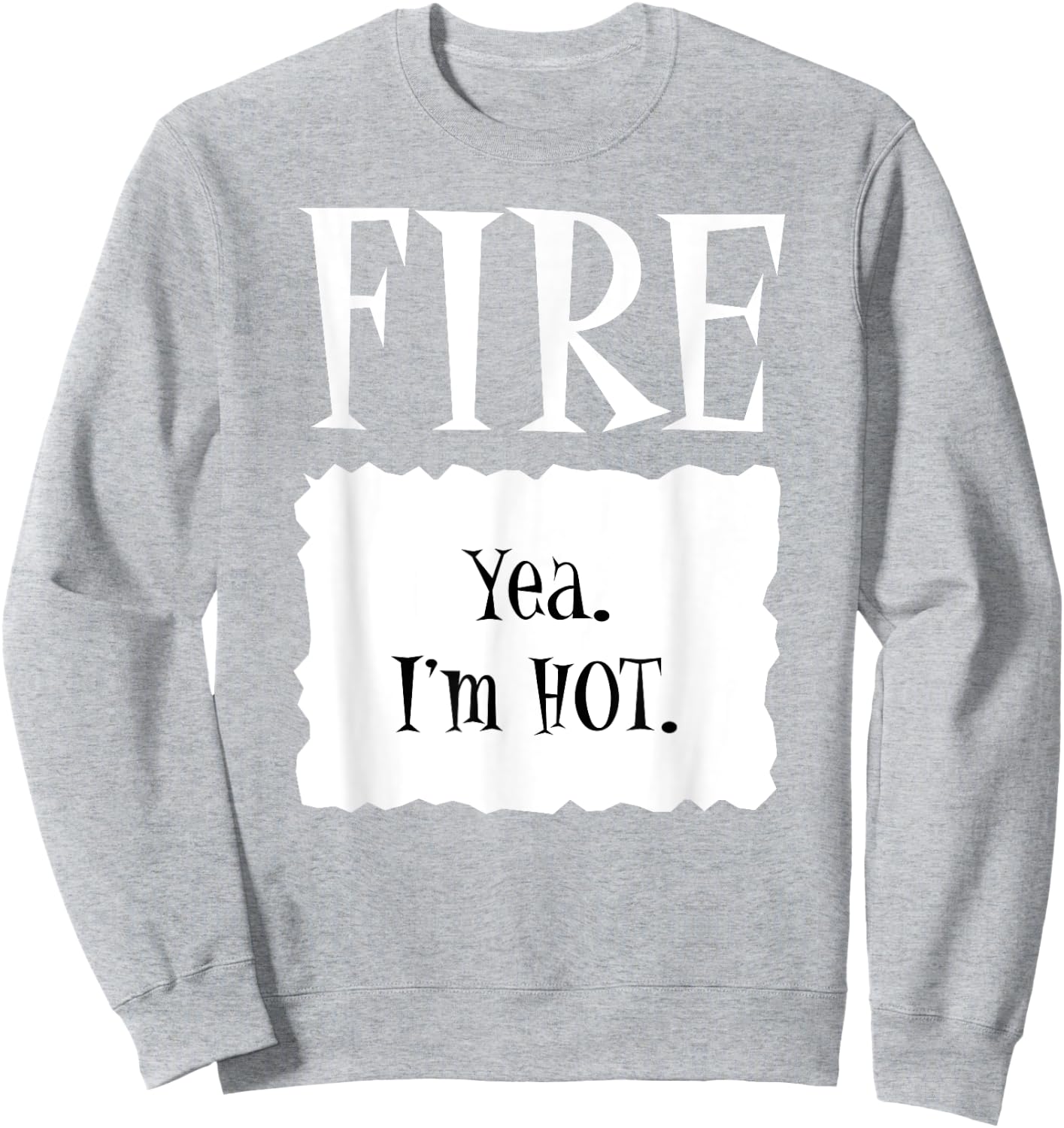 FIRE - Hot Packet Halloween Taco Costume Sweatshirt - Sweatshirt | Ash