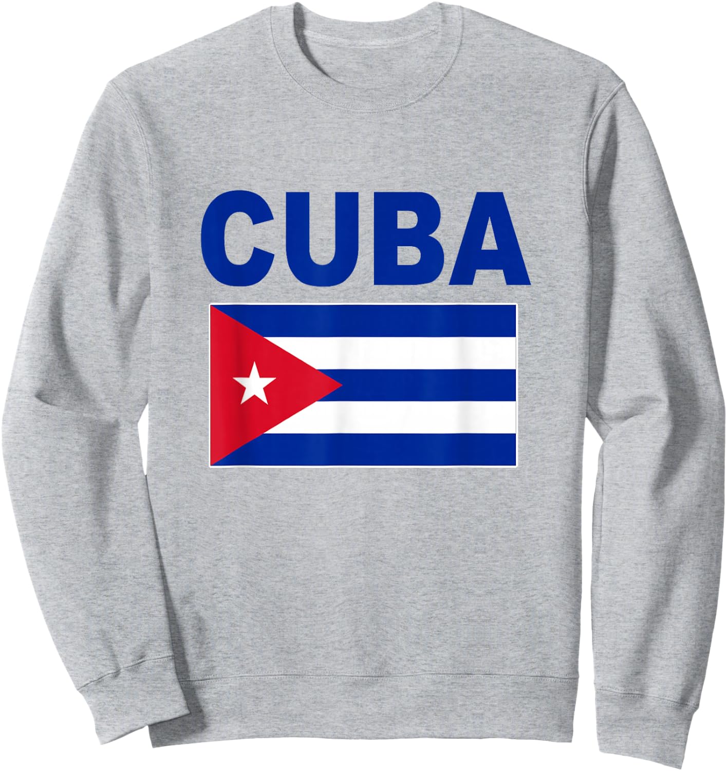 Cuba Flag Cool Cuban Bandera Cubana Flags Gift Sweatshirt - Sweatshirt | Ash
