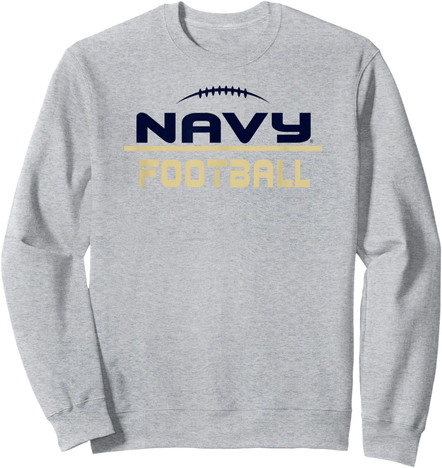 Navy Midshipmen Football Scramble White Officially Licensed Sweatshirt - Sweatshirt | Ash