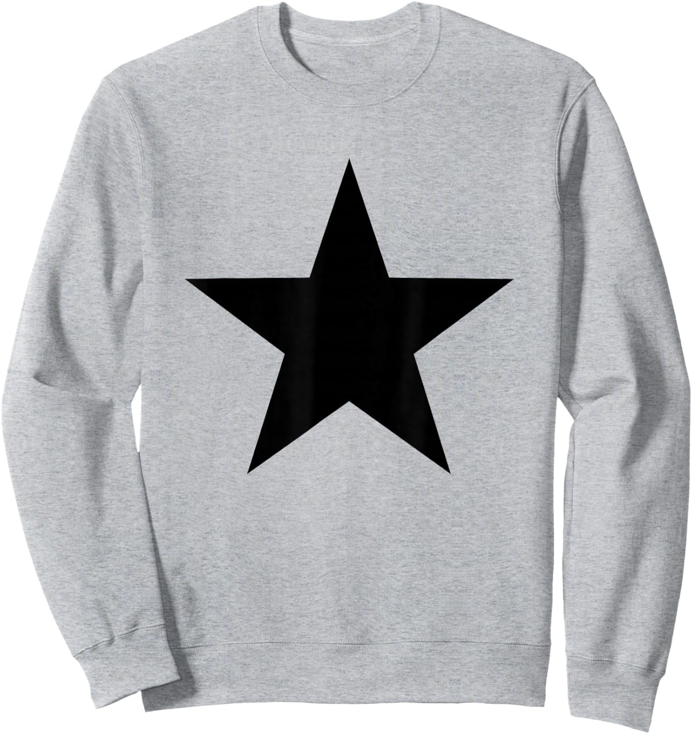 Cool Big Large Black Star Sweatshirt - Sweatshirt | Ash