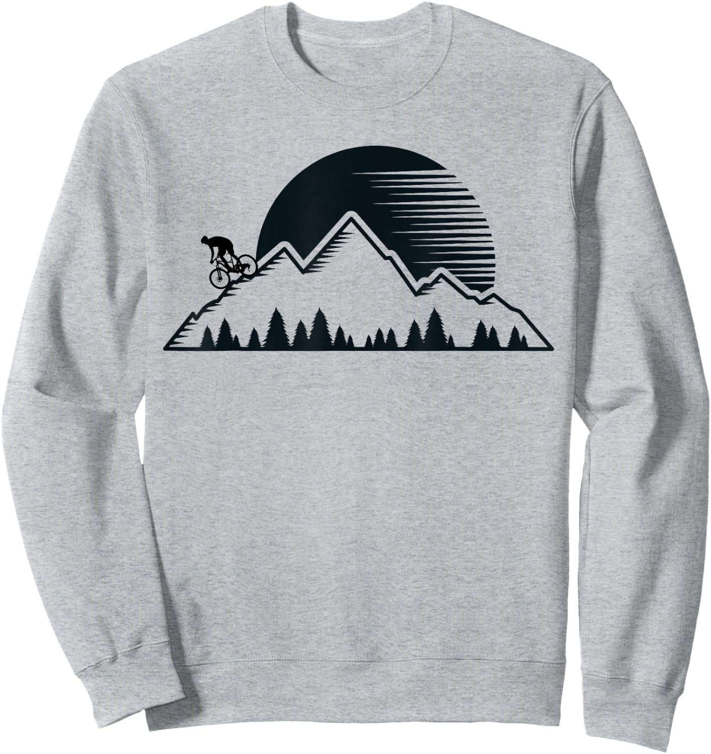 Vintage Mountain Bike - Outdoor MTB Downhill Biking Men Sweatshirt - Sweatshirt | Ash