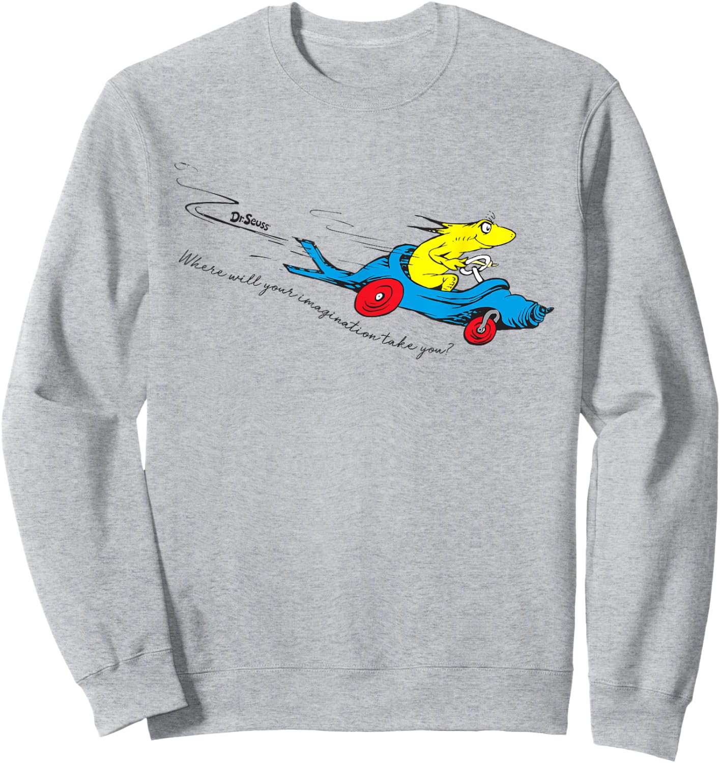 Dr. Seuss Imagination Takes You Sweatshirt - Sweatshirt | Ash