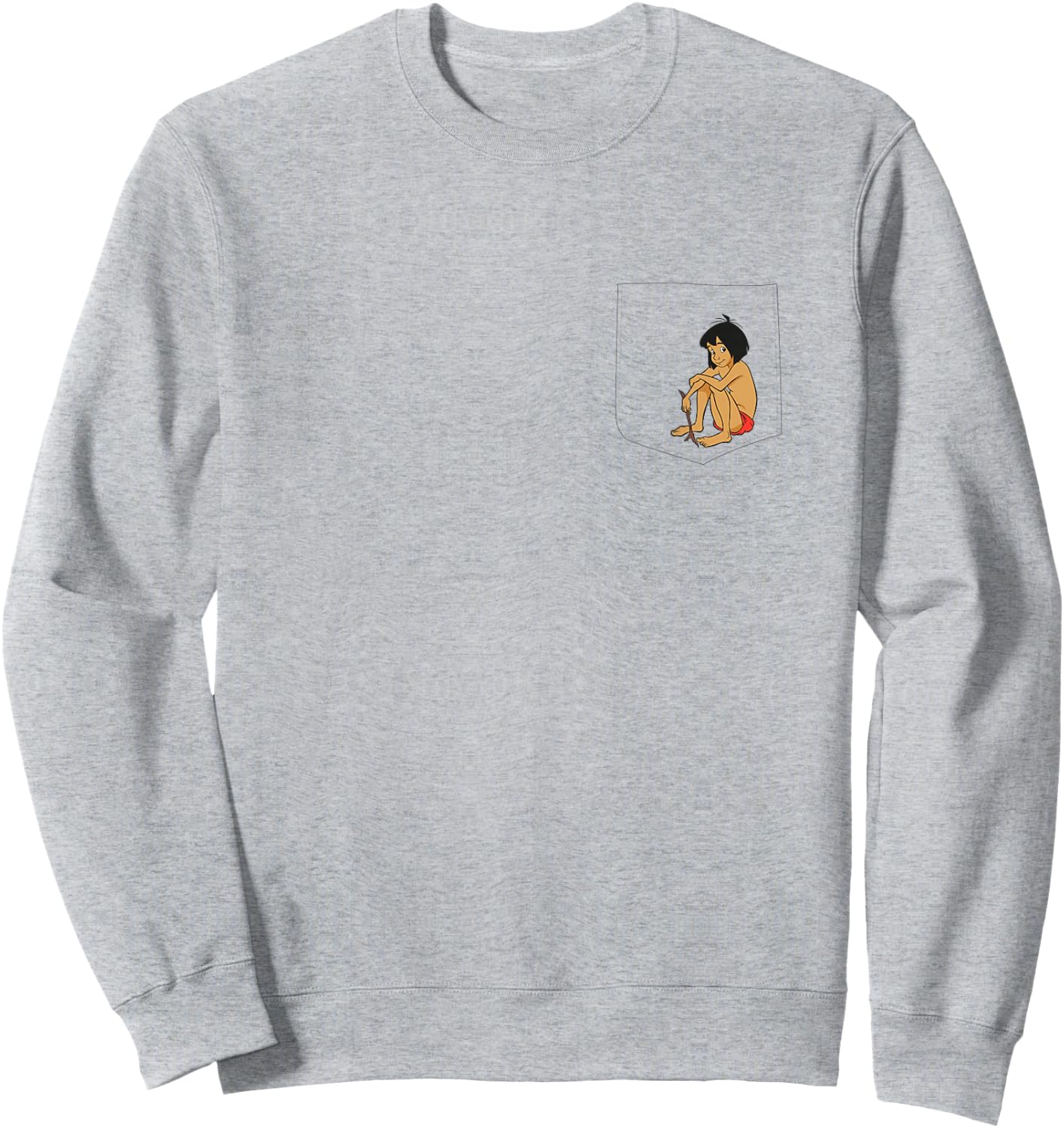 Disney The Jungle Book Mowgli Pocket Sweatshirt - Sweatshirt | Ash