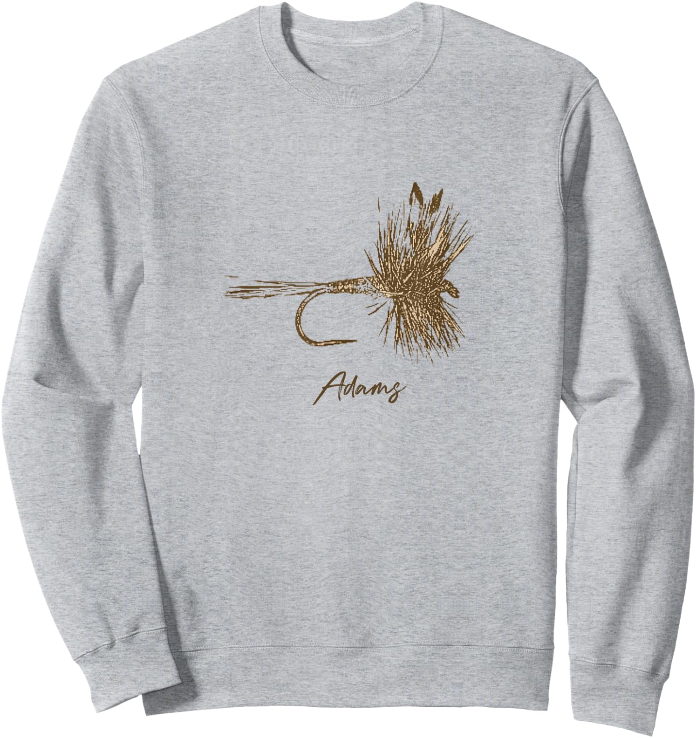 Fly Fishing Lure Adams Vintage Sweatshirt - Sweatshirt | Ash
