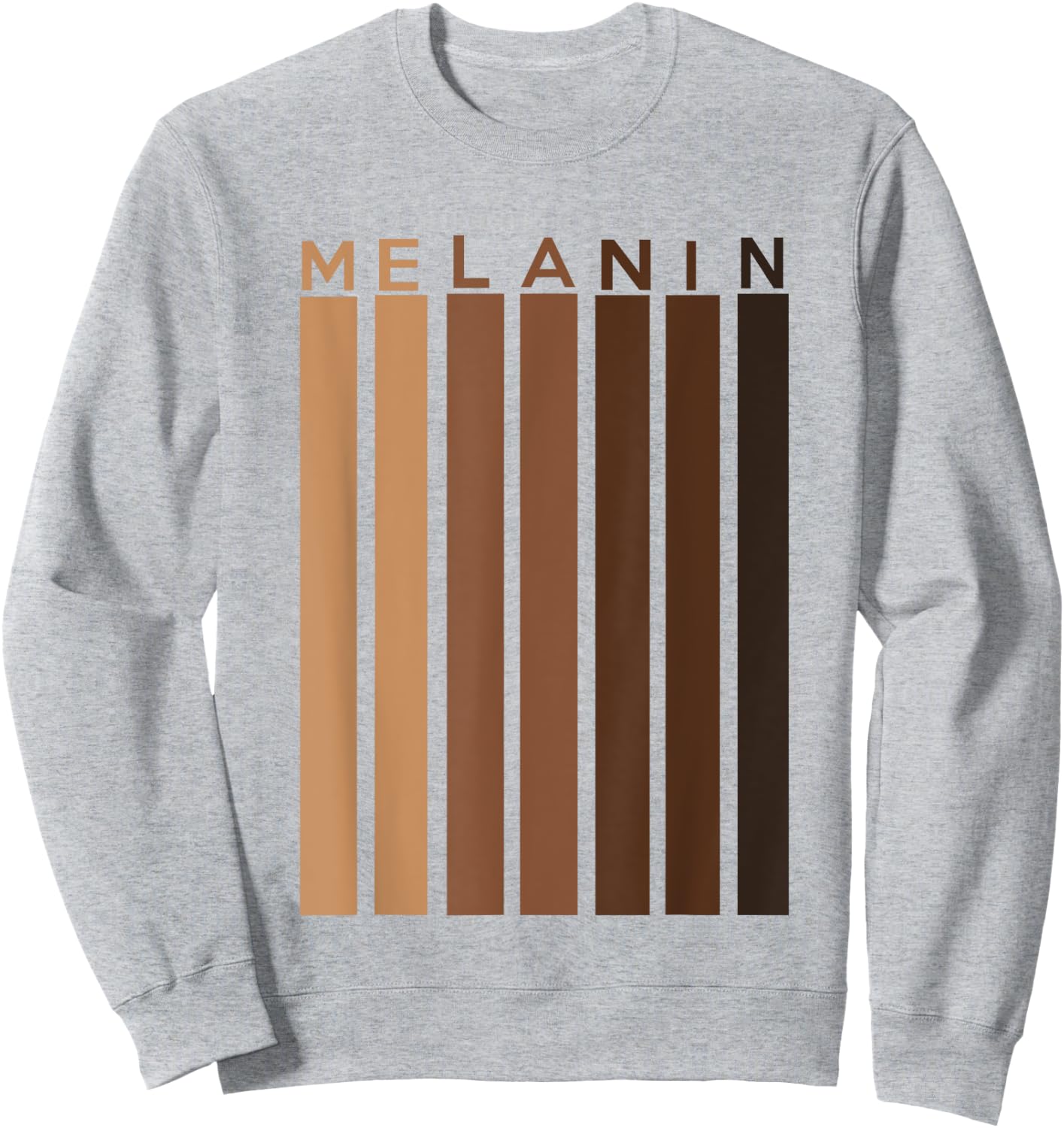 Oheneba: Melanin Shades Black Pride Afro Queen King Sweatshirt - Sweatshirt | Ash