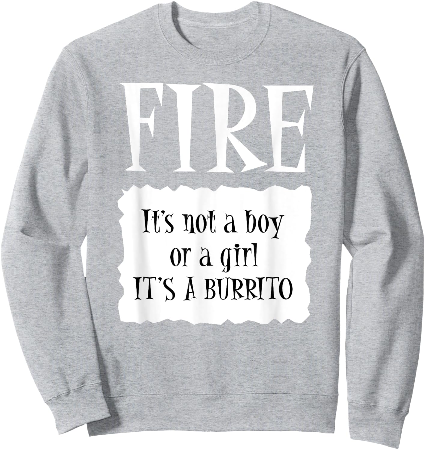 FIRE - Hot Packet Halloween Taco Costume Sweatshirt - Sweatshirt | Ash