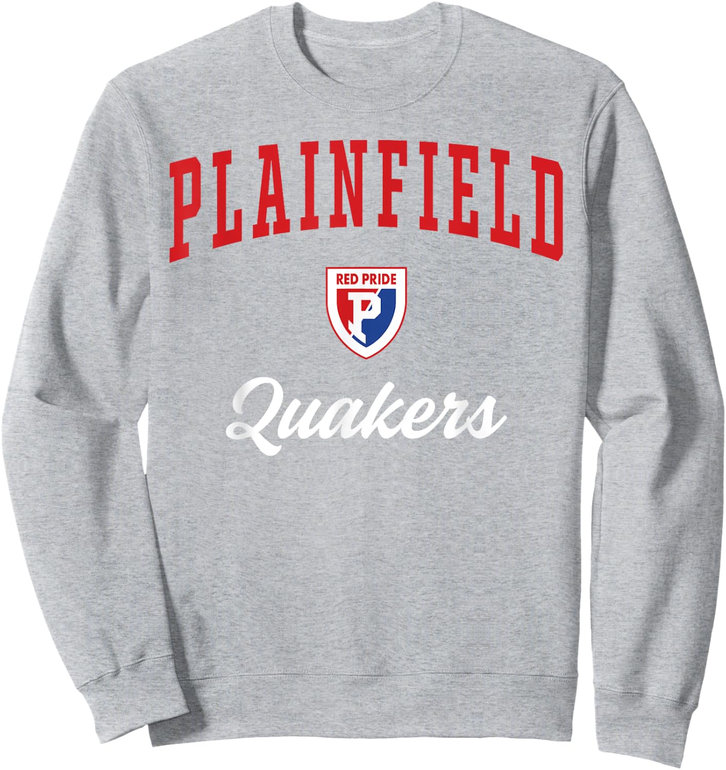 Plainfield High School Quakers Sweatshirt - Sweatshirt | Ash